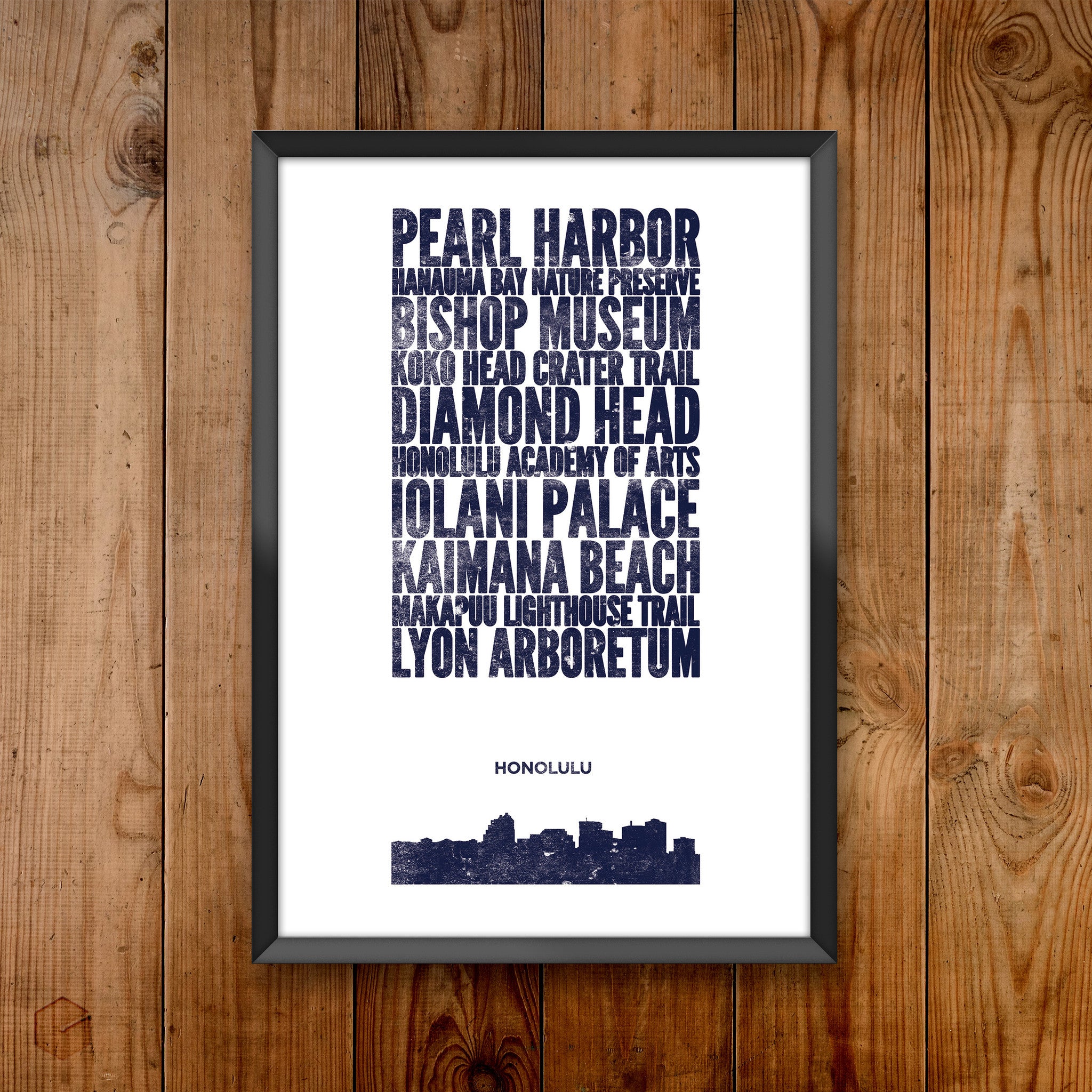 Honolulu City Print