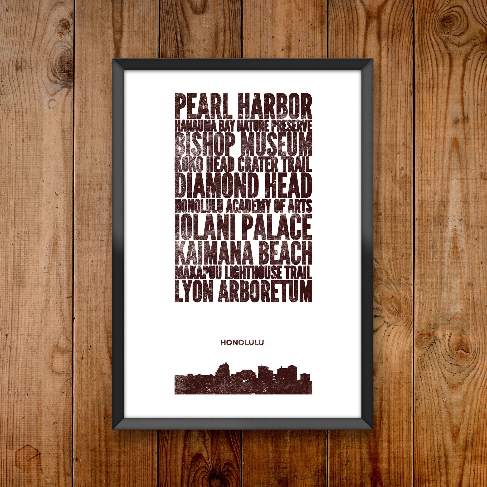 Honolulu City Print