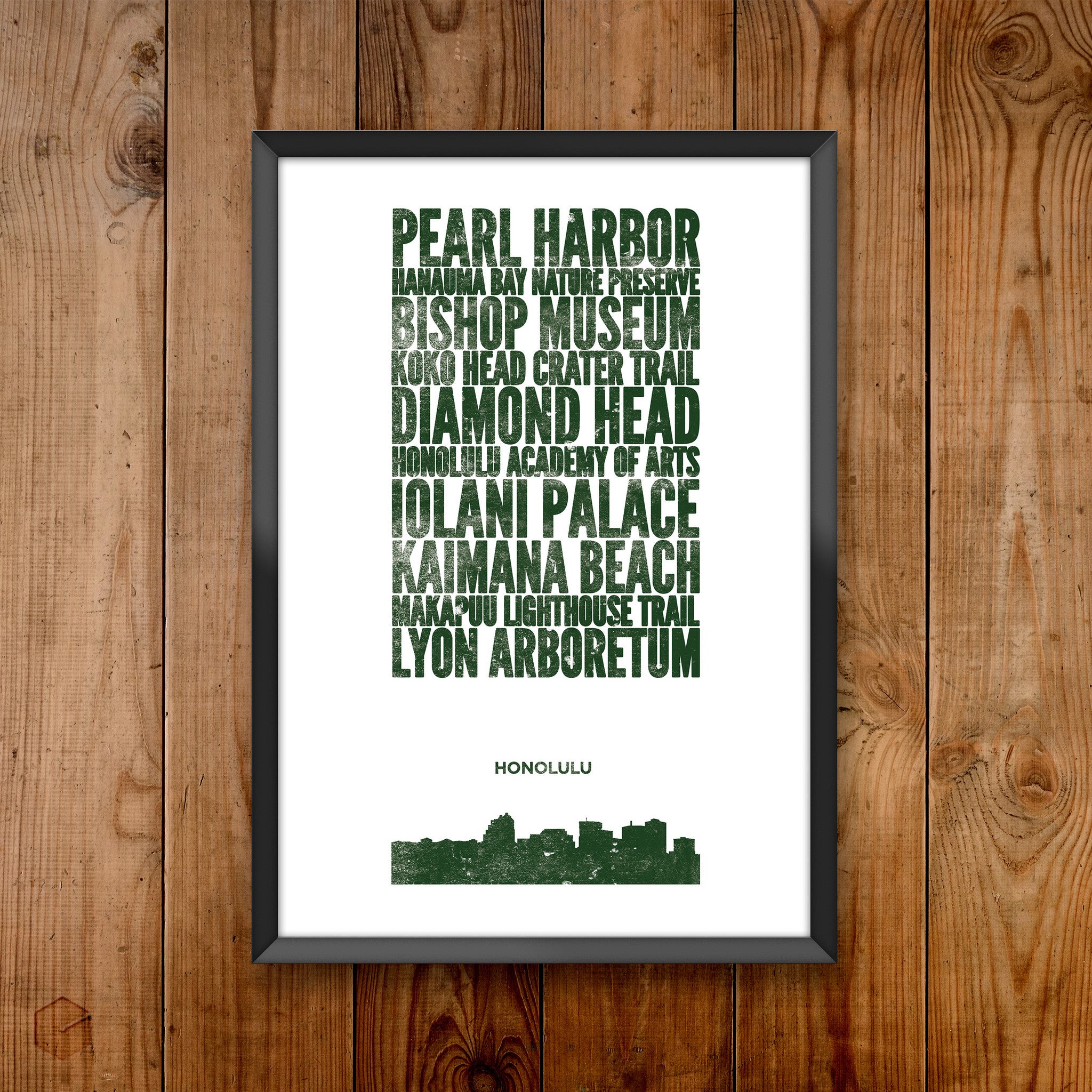 Honolulu City Print