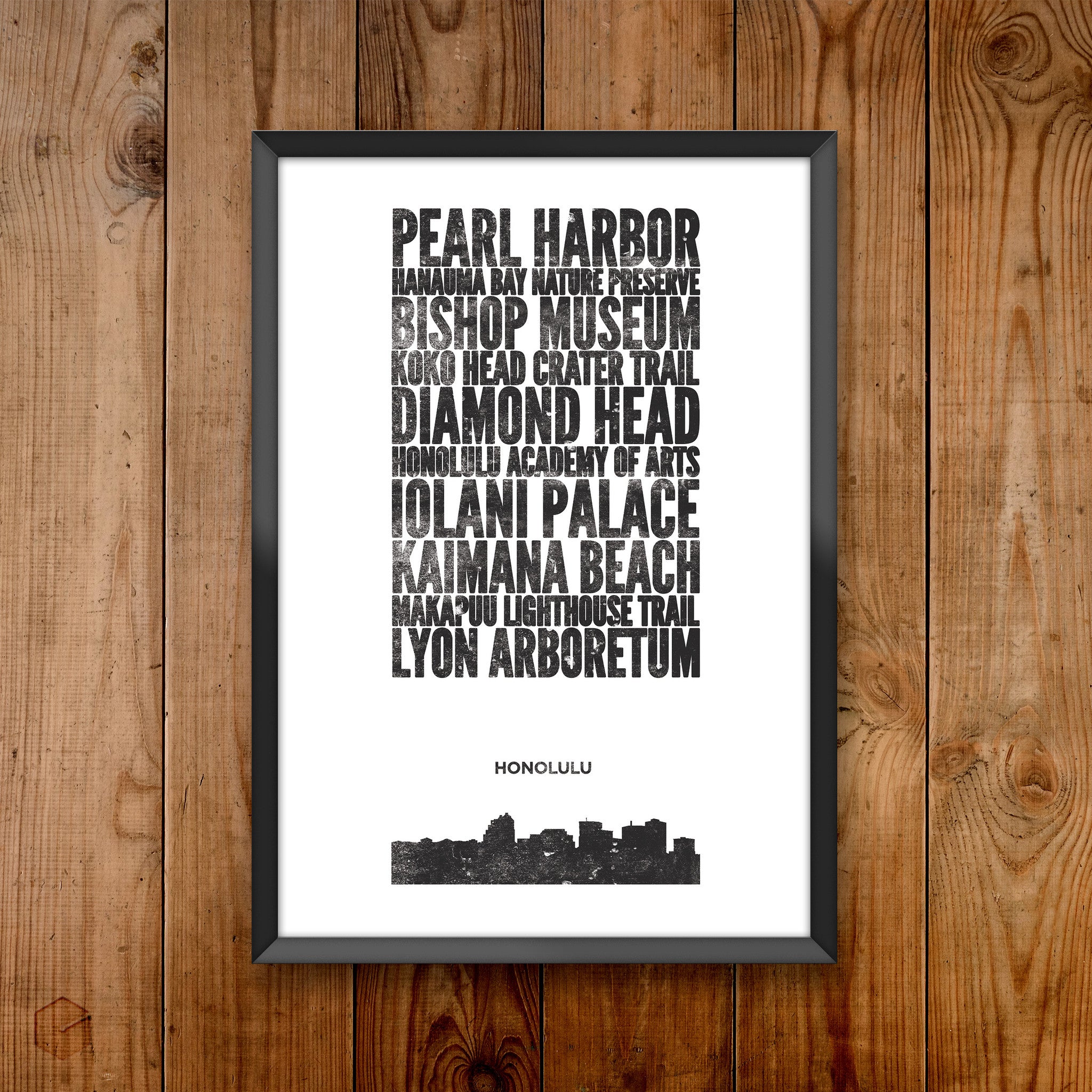 Honolulu City Print