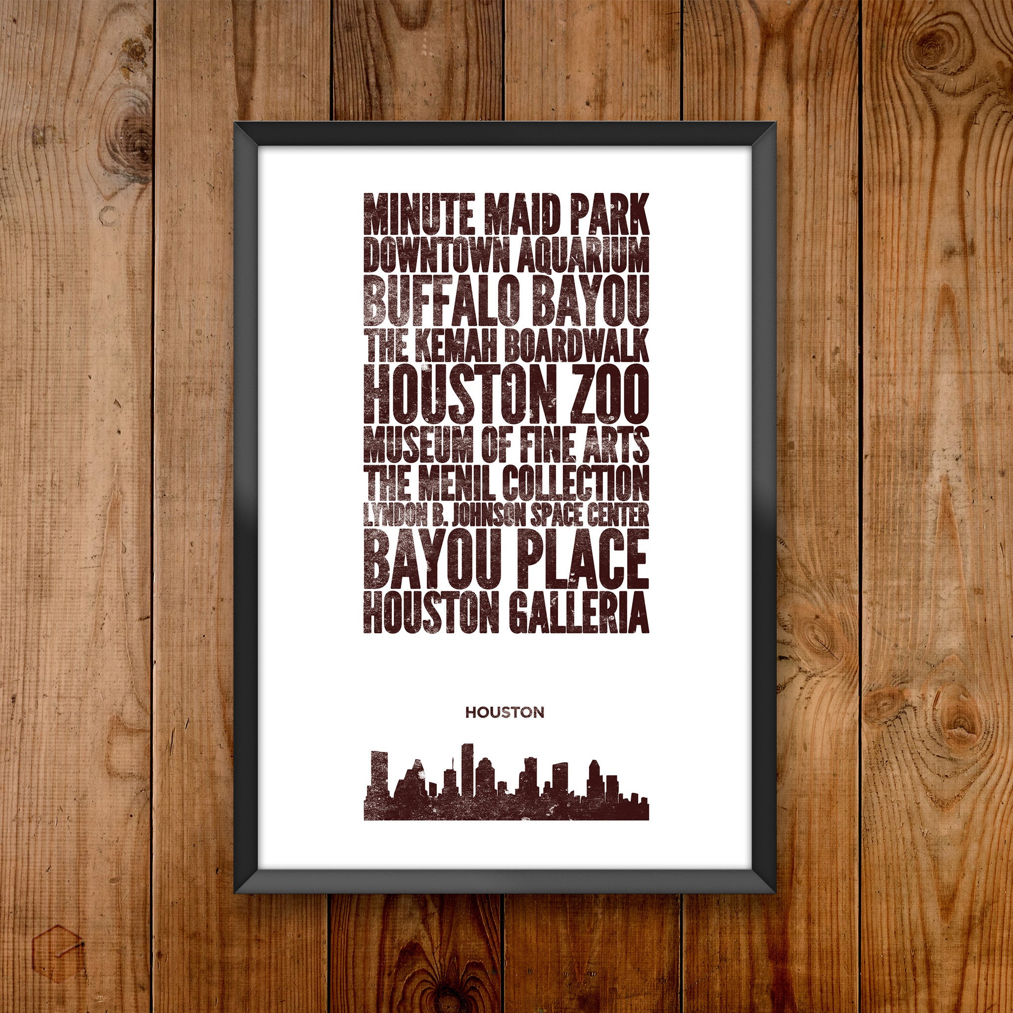 Houston City Print