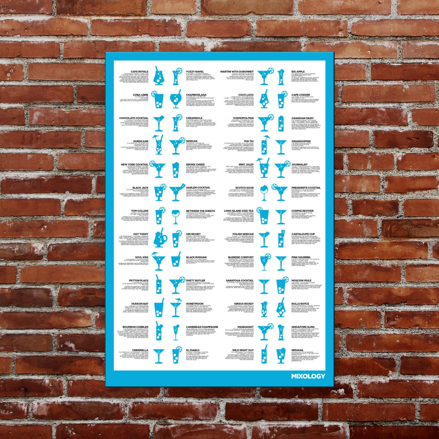 Drink Mixology Poster