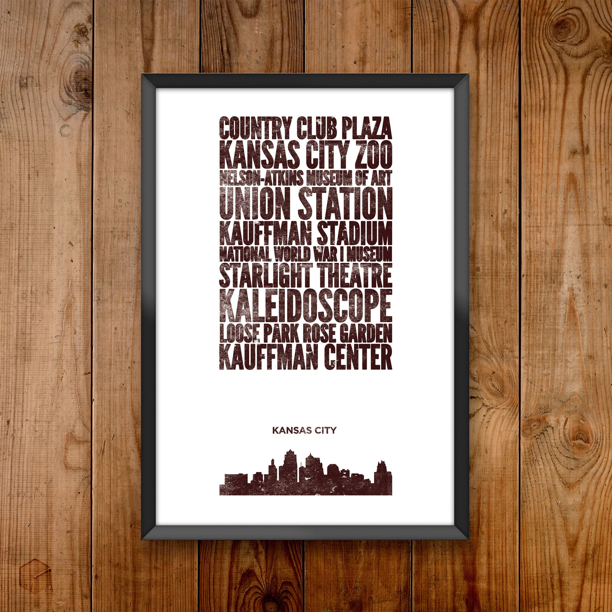 Kansas City City Print