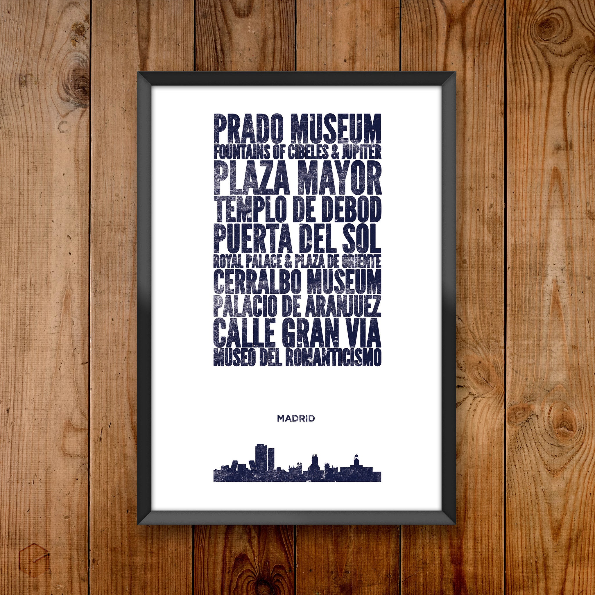 Madrid City Print