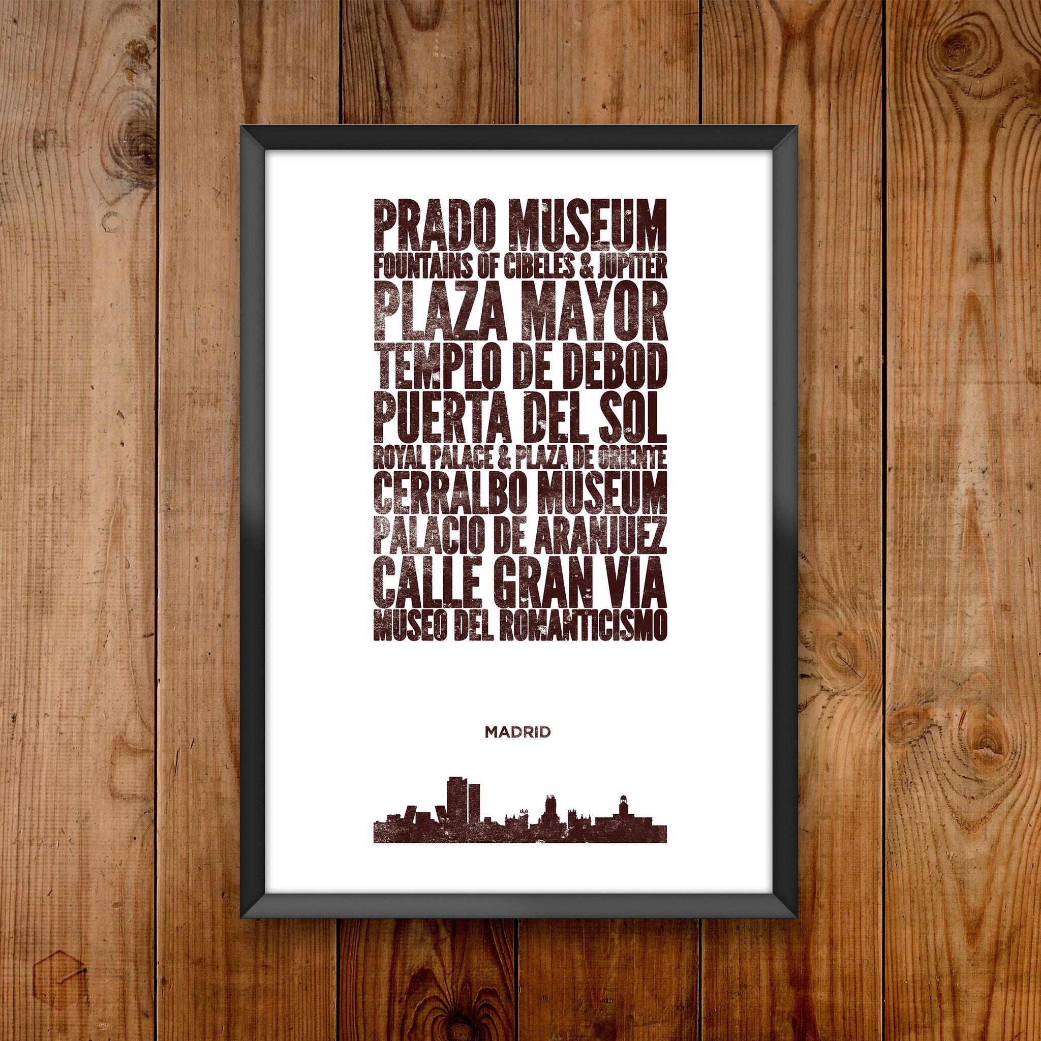 Madrid City Print
