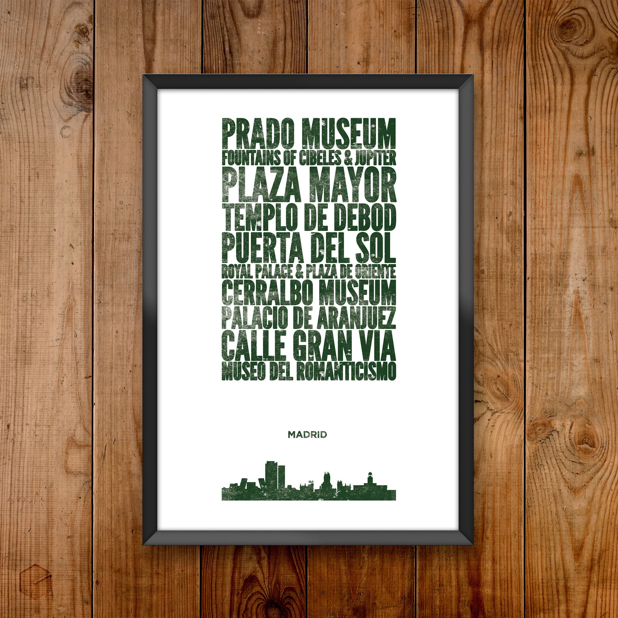 Madrid City Print