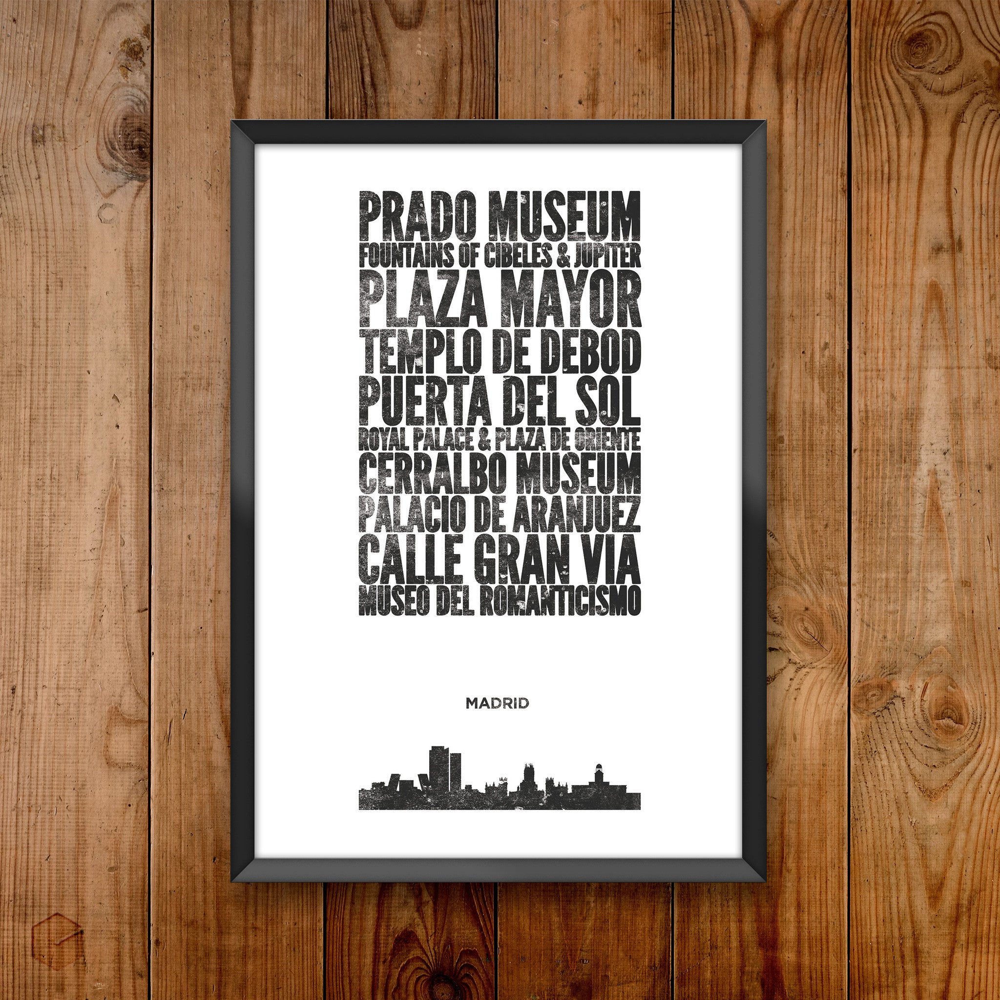 Madrid City Print