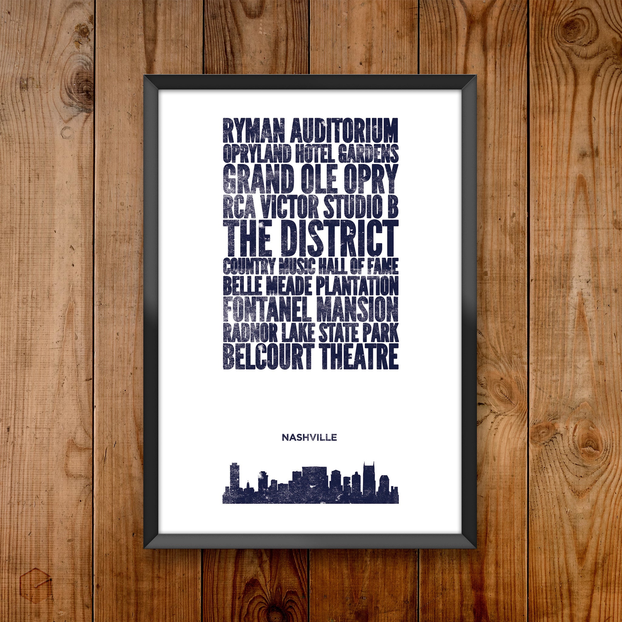 Nashville City Print