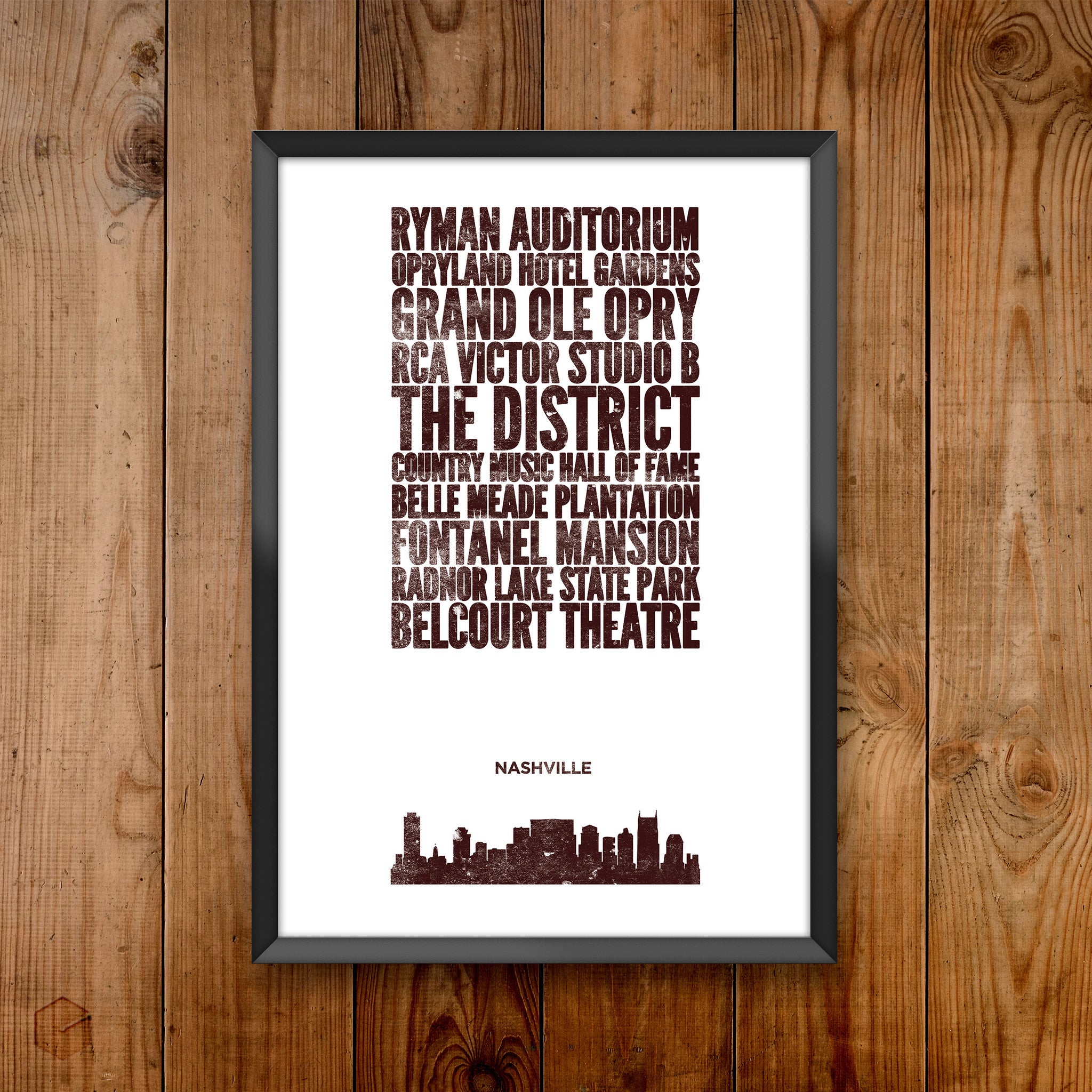 Nashville City Print