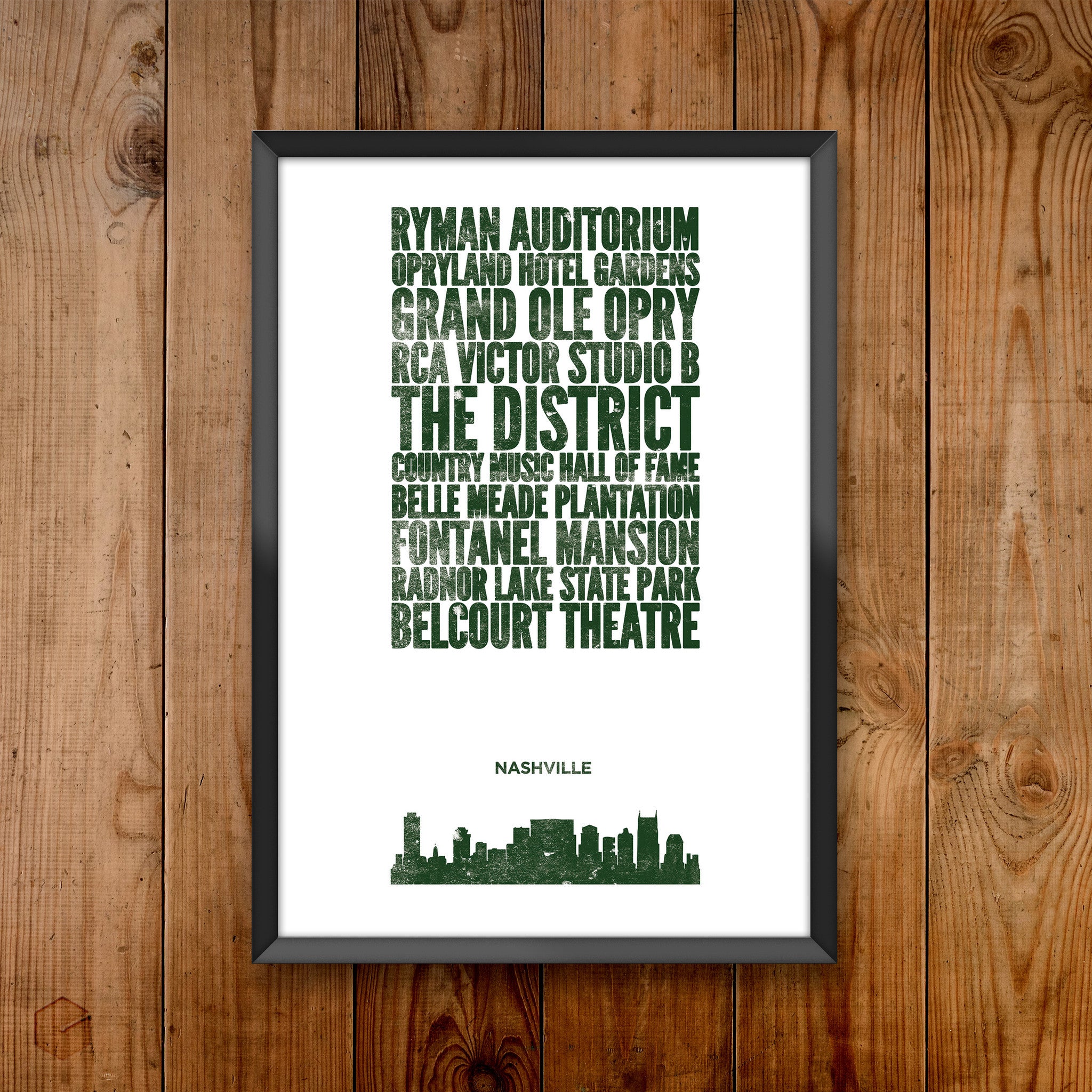 Nashville City Print
