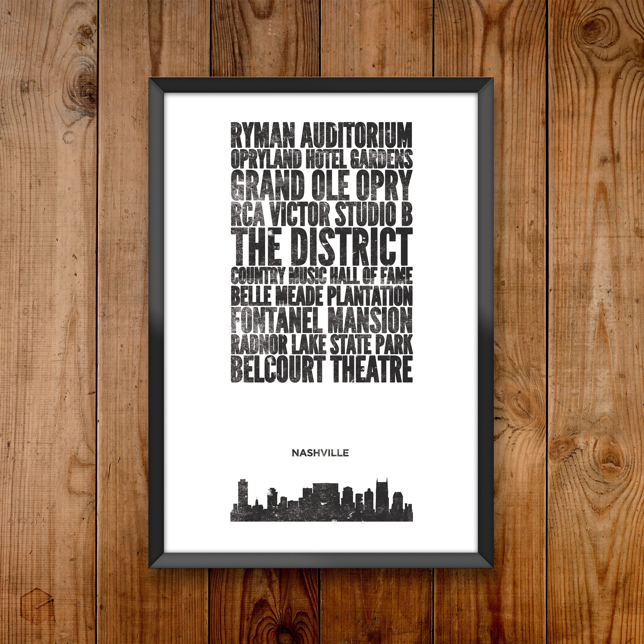Nashville City Print