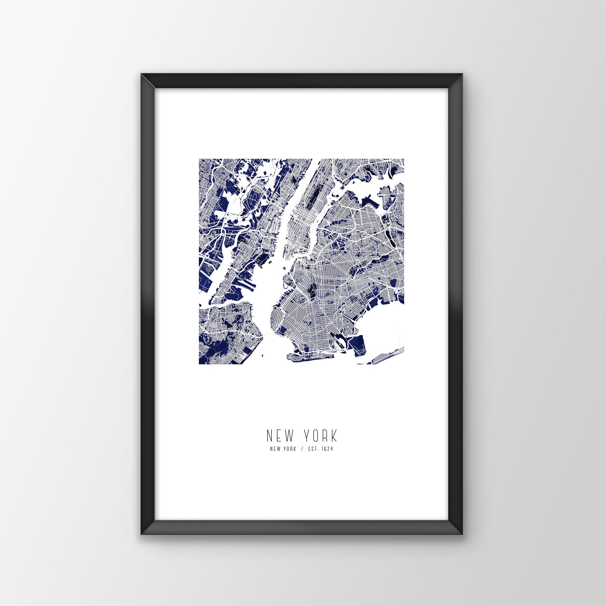 New York City Map Print