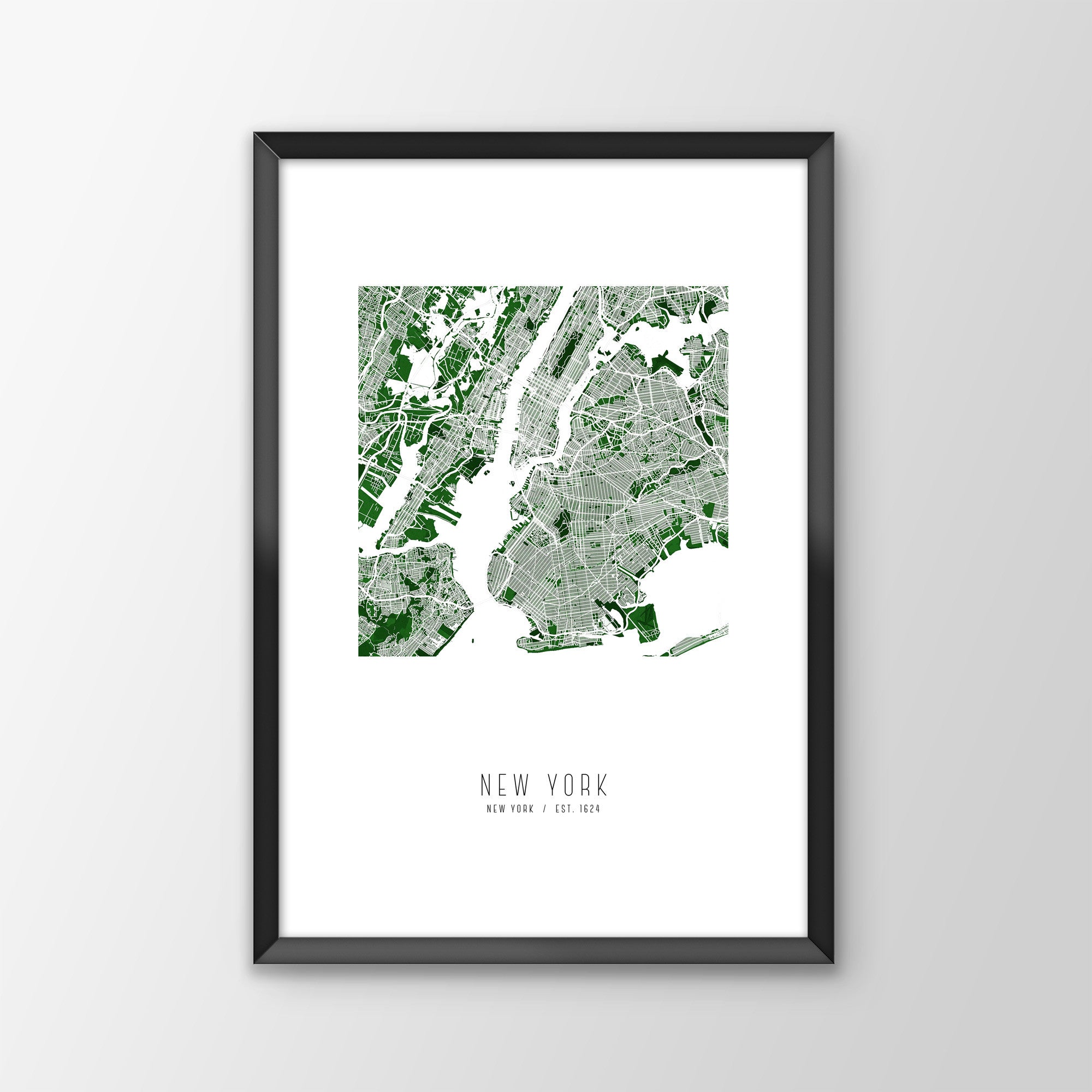 New York City Map Print