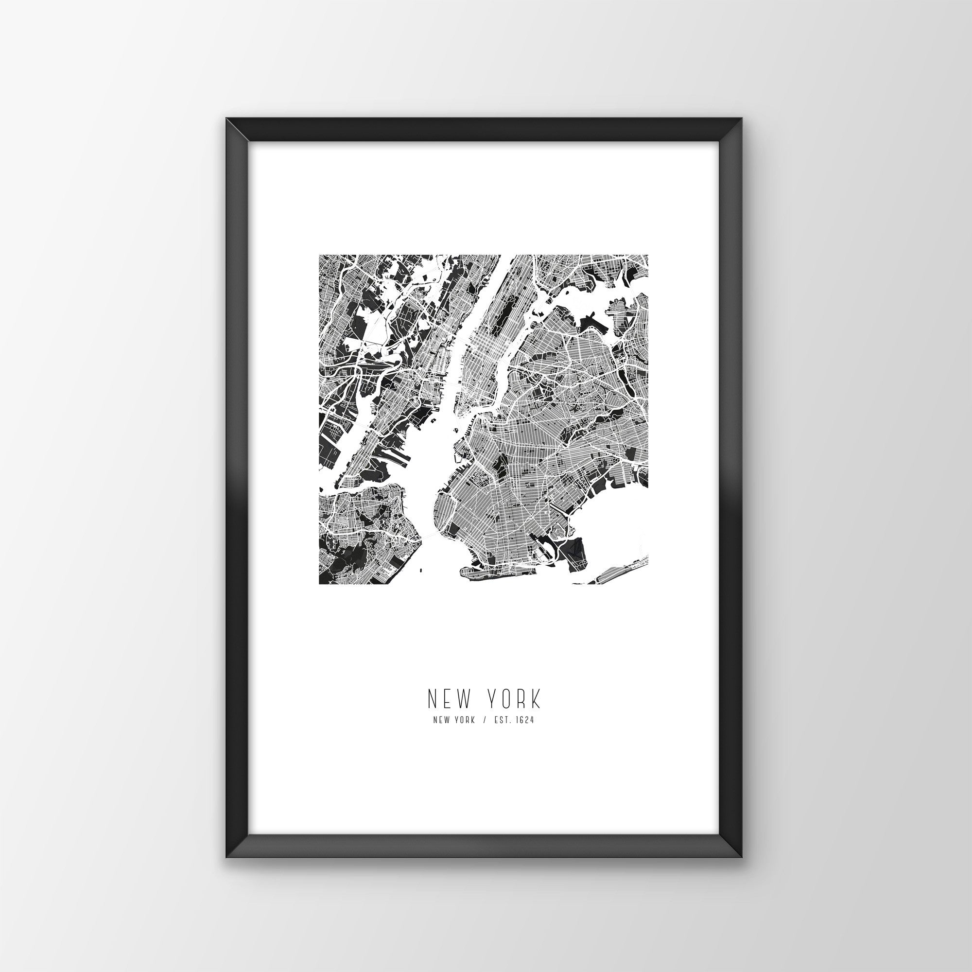 New York City Map Print