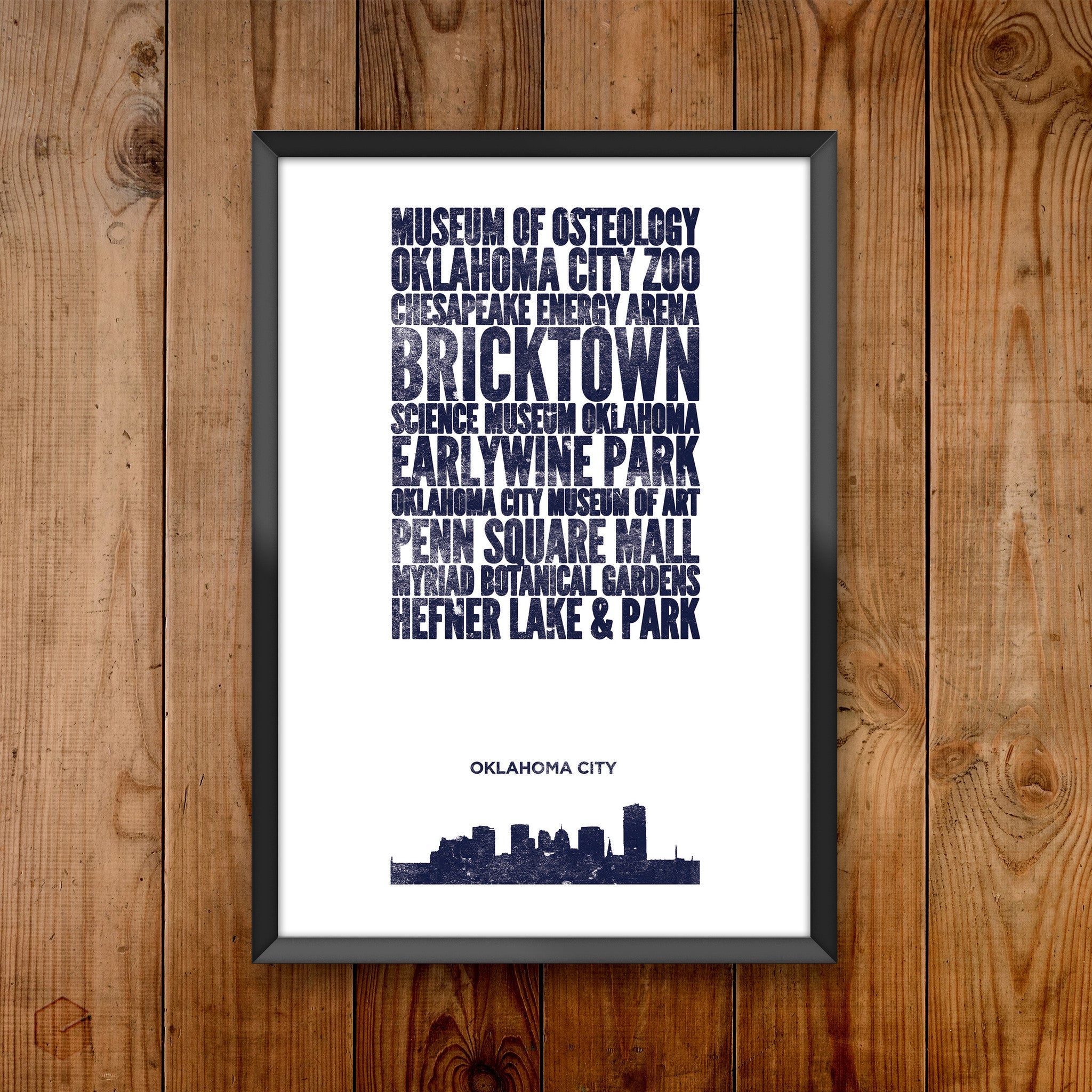 Oklahoma City City Print