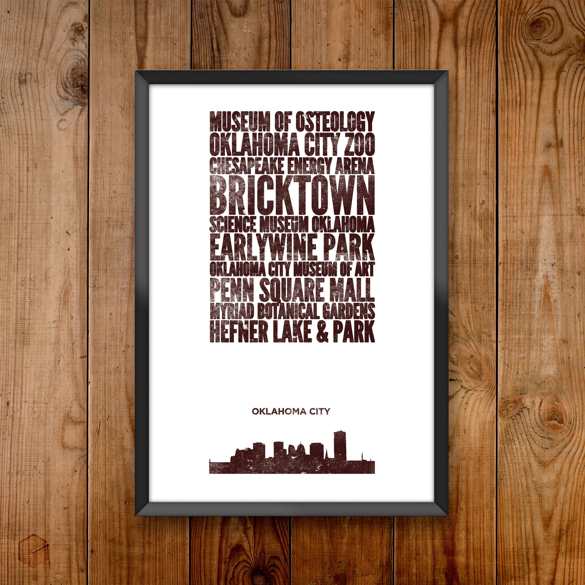Oklahoma City City Print
