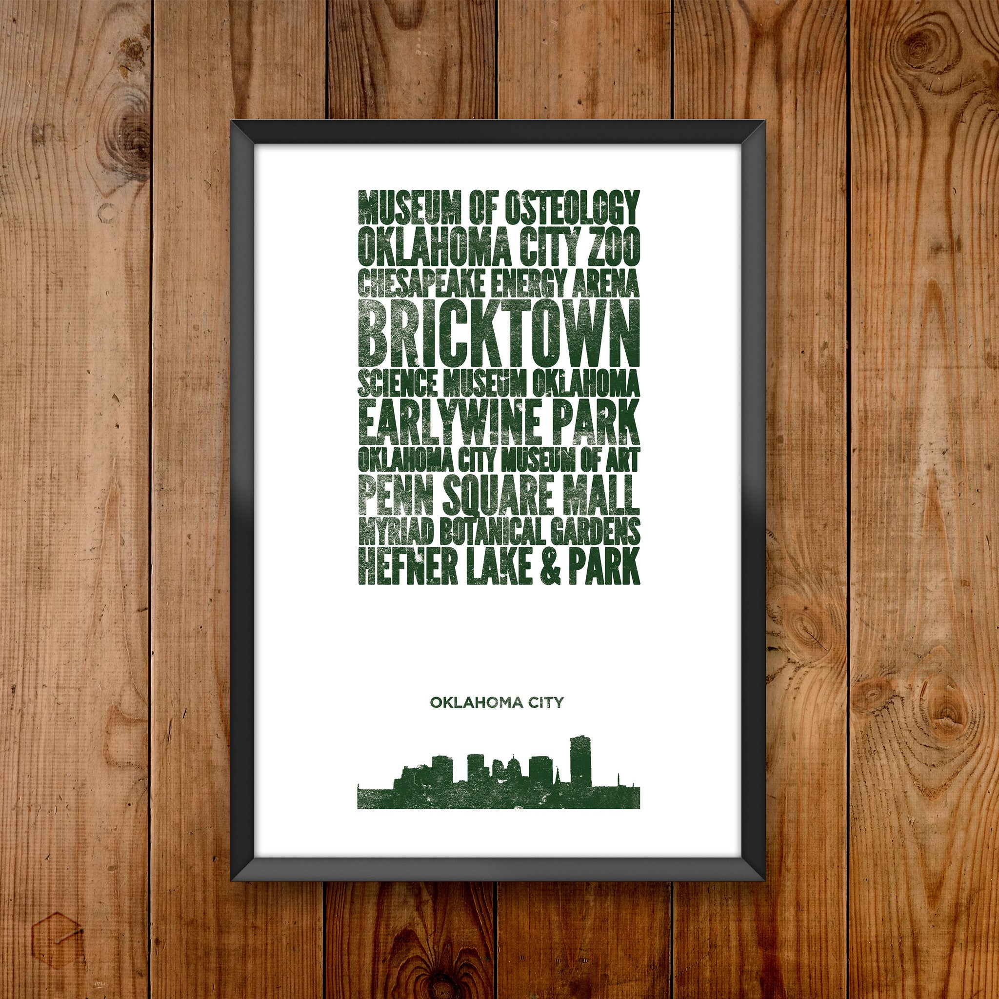 Oklahoma City City Print
