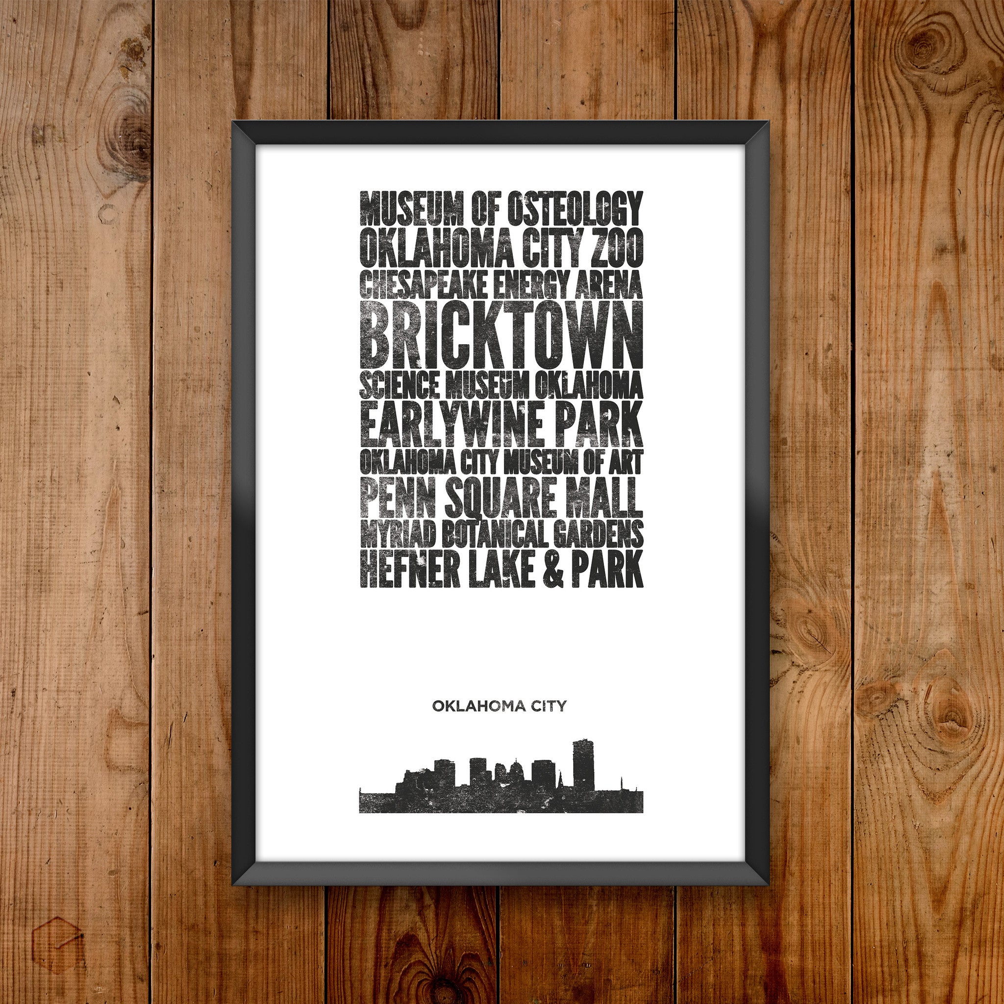 Oklahoma City City Print