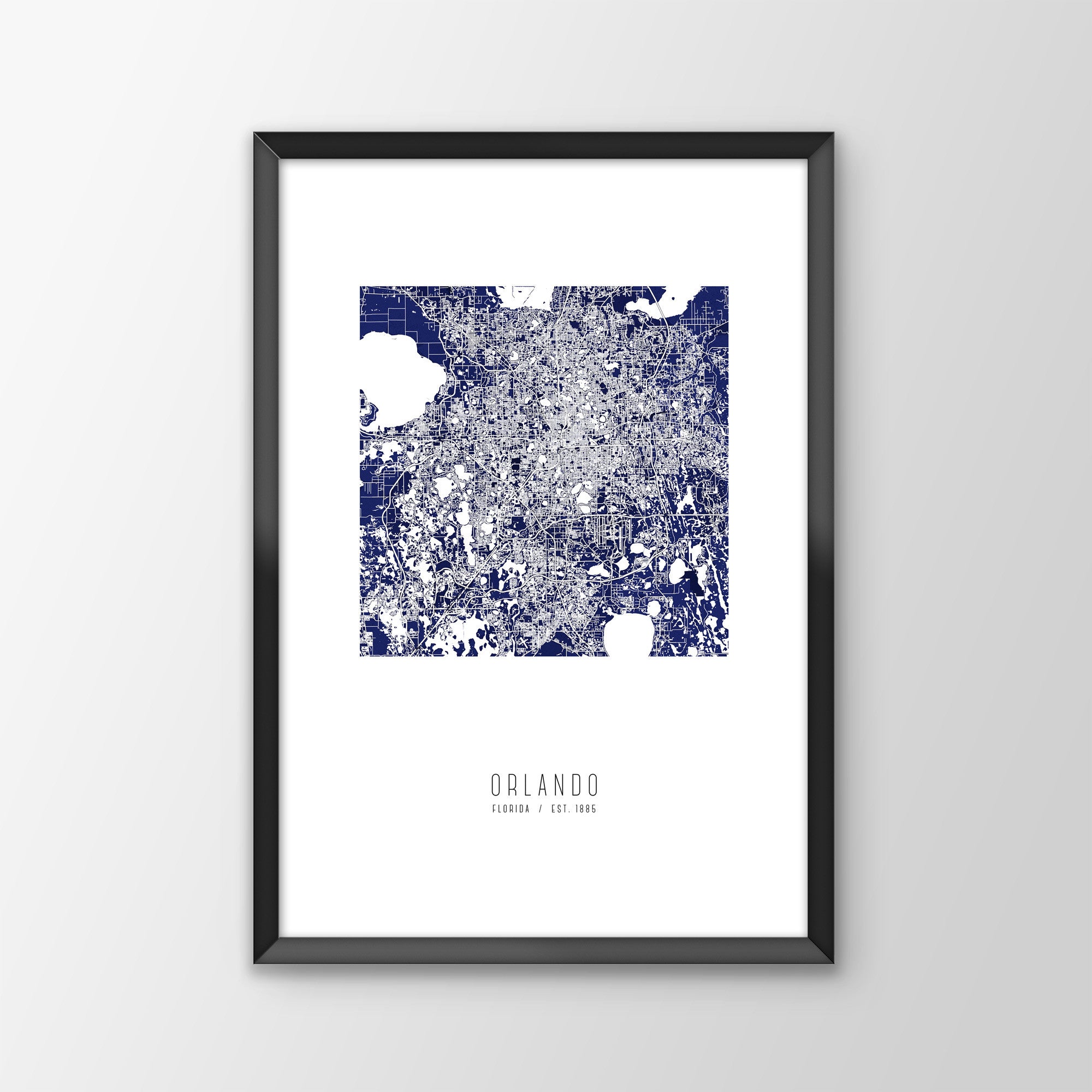 Orlando City Map Print