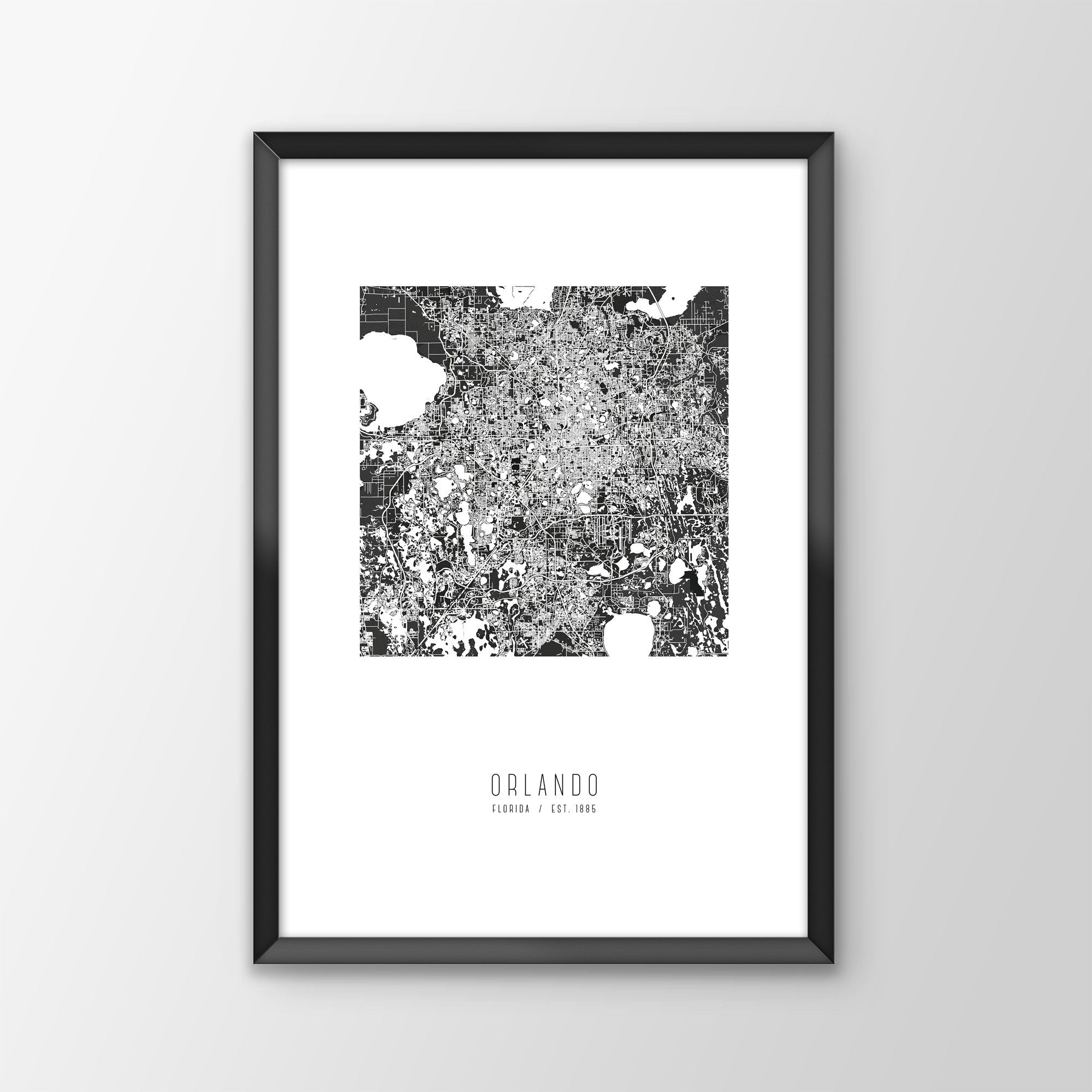 Orlando City Map Print