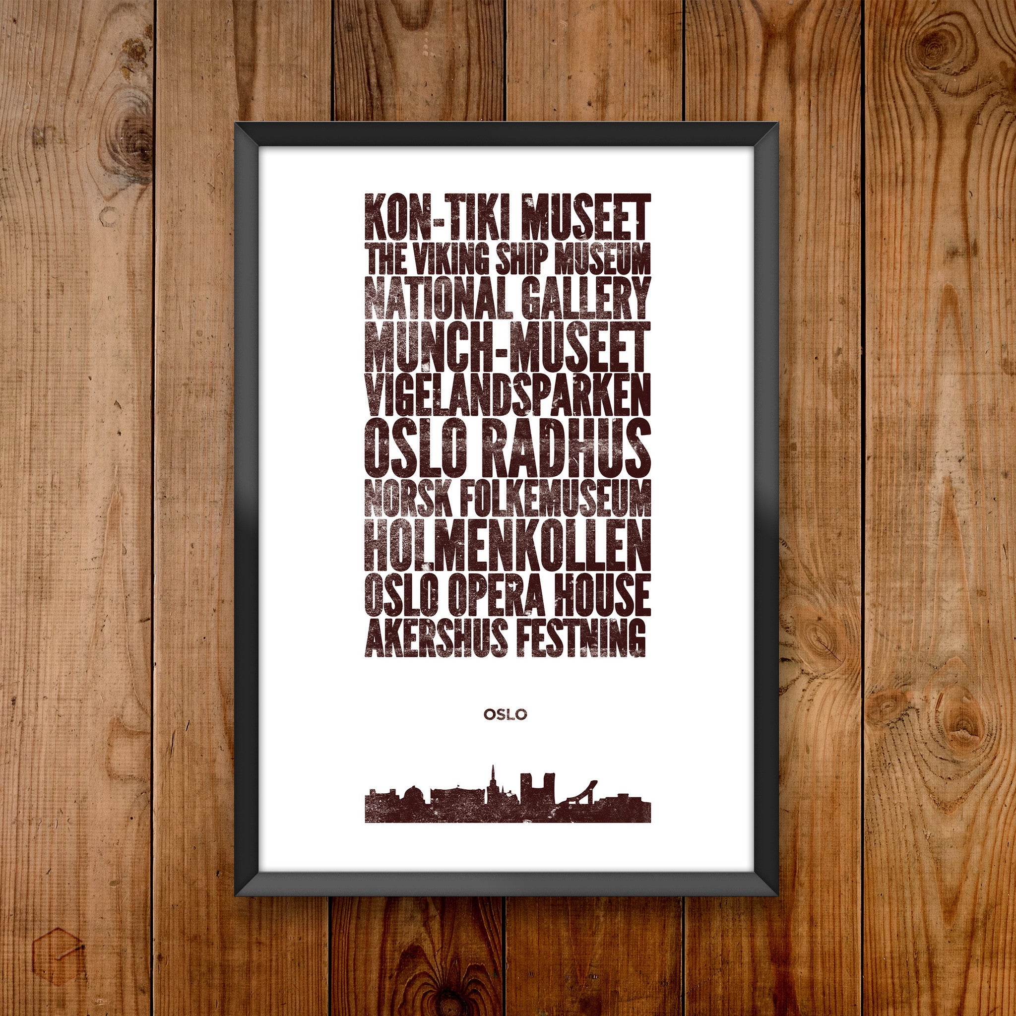 Oslo City Print