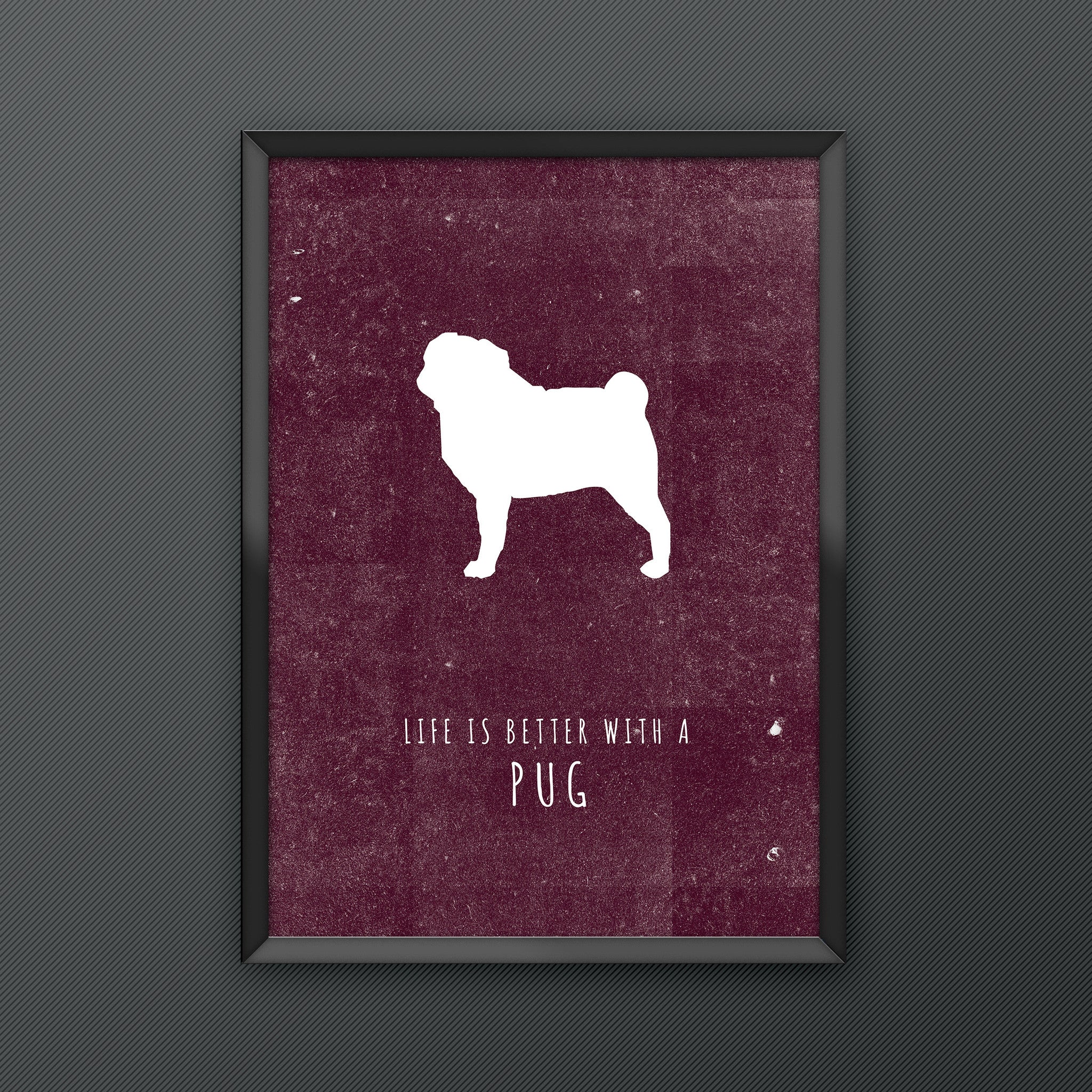 Pug Dog Print