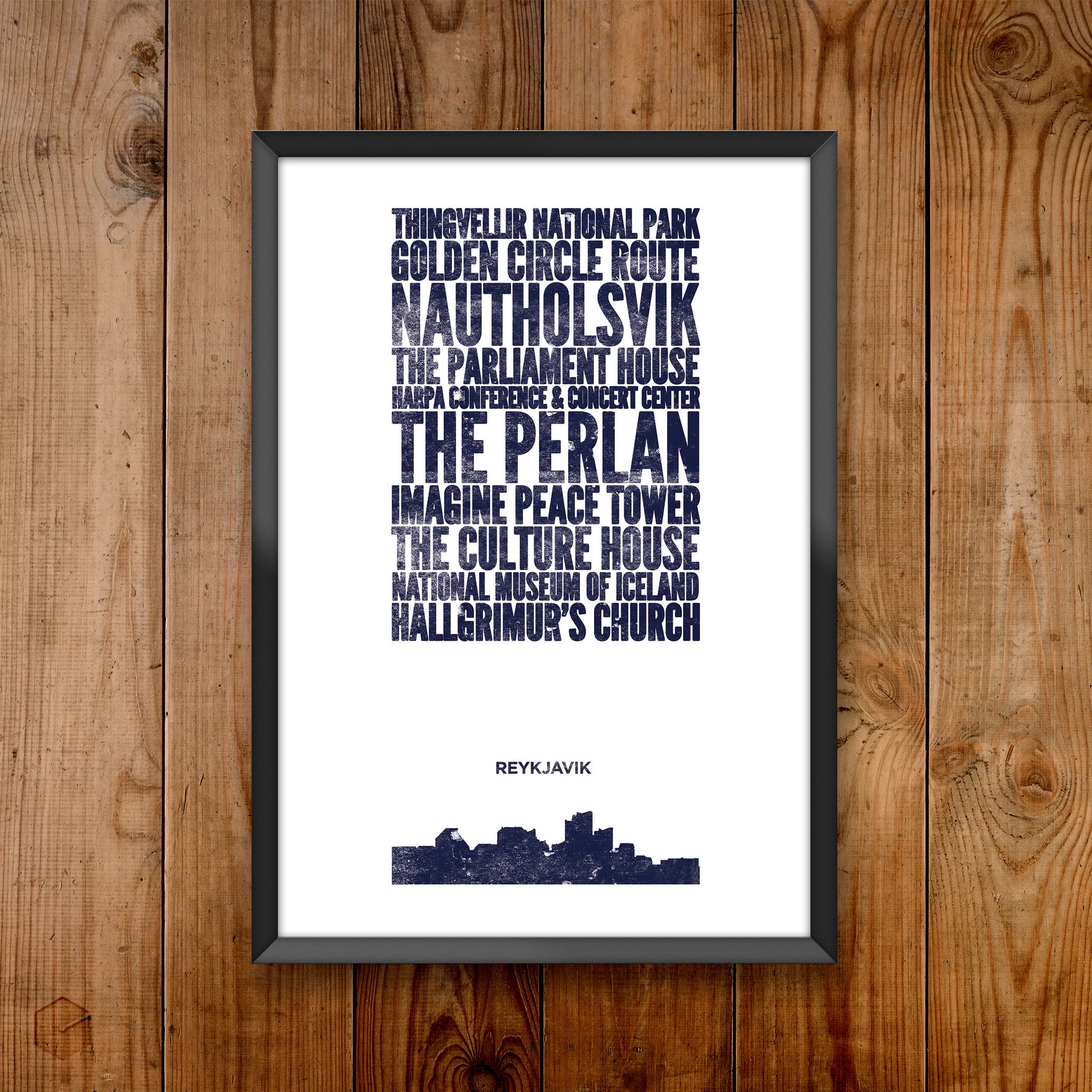 Reykjavik City Print
