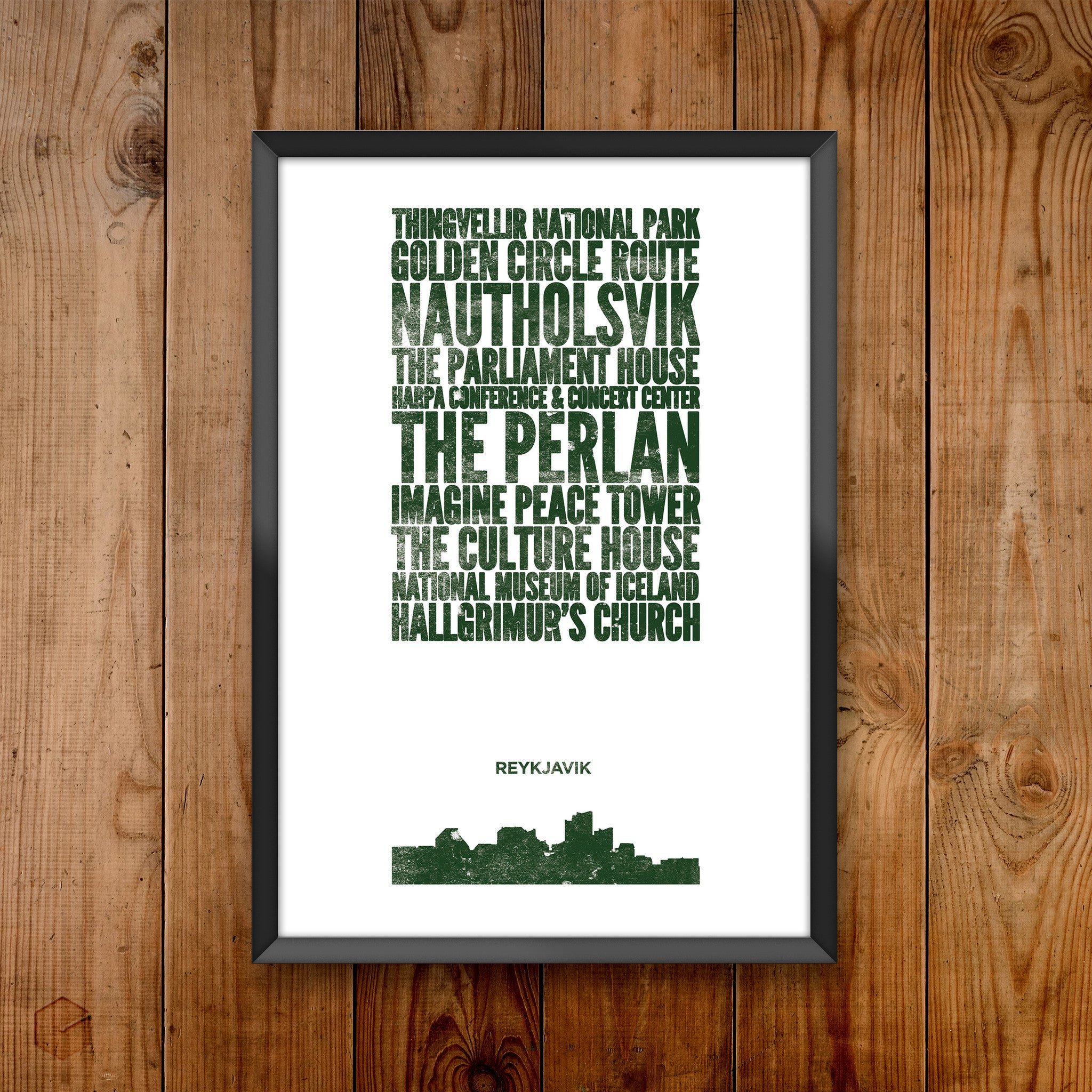 Reykjavik City Print