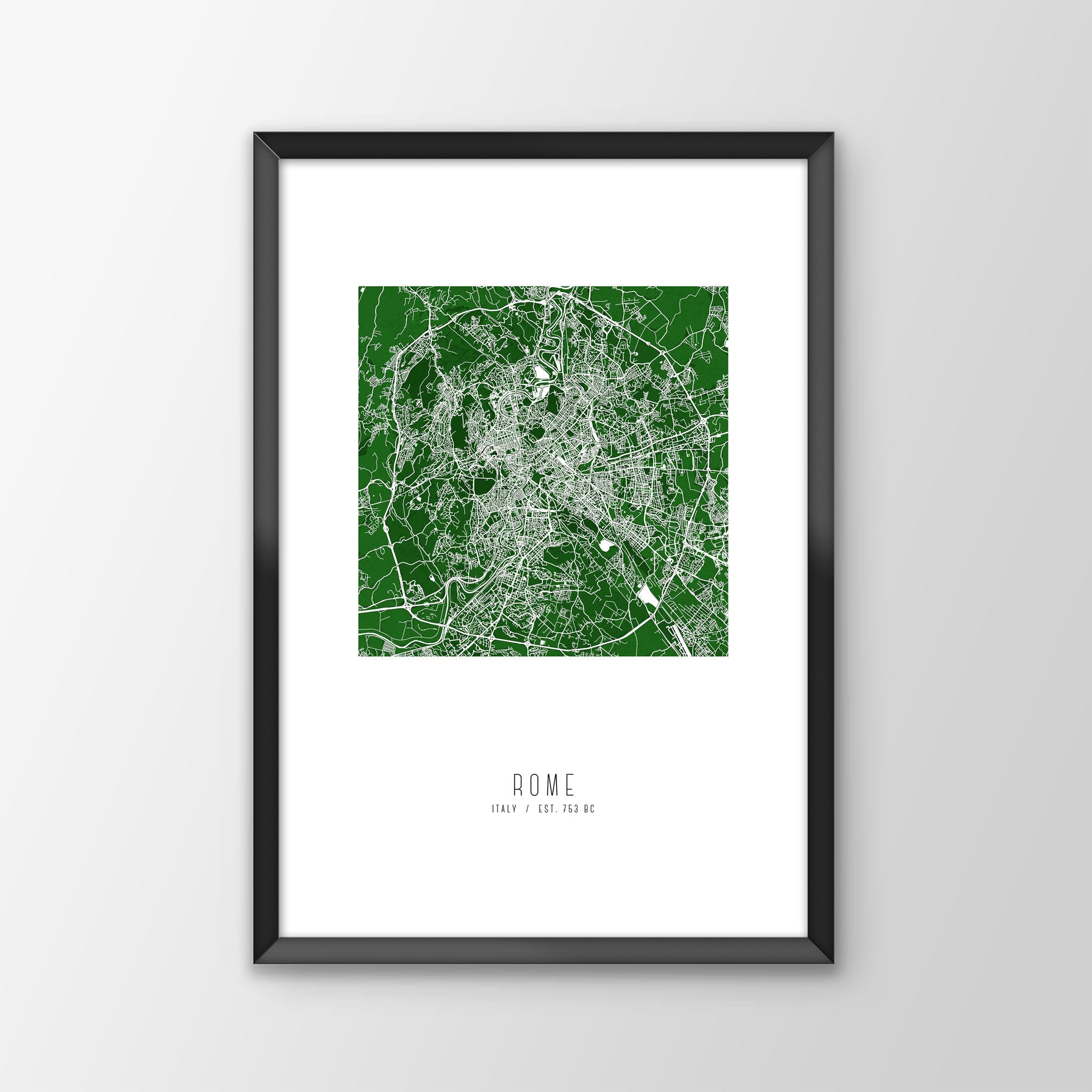 Rome City Map Print