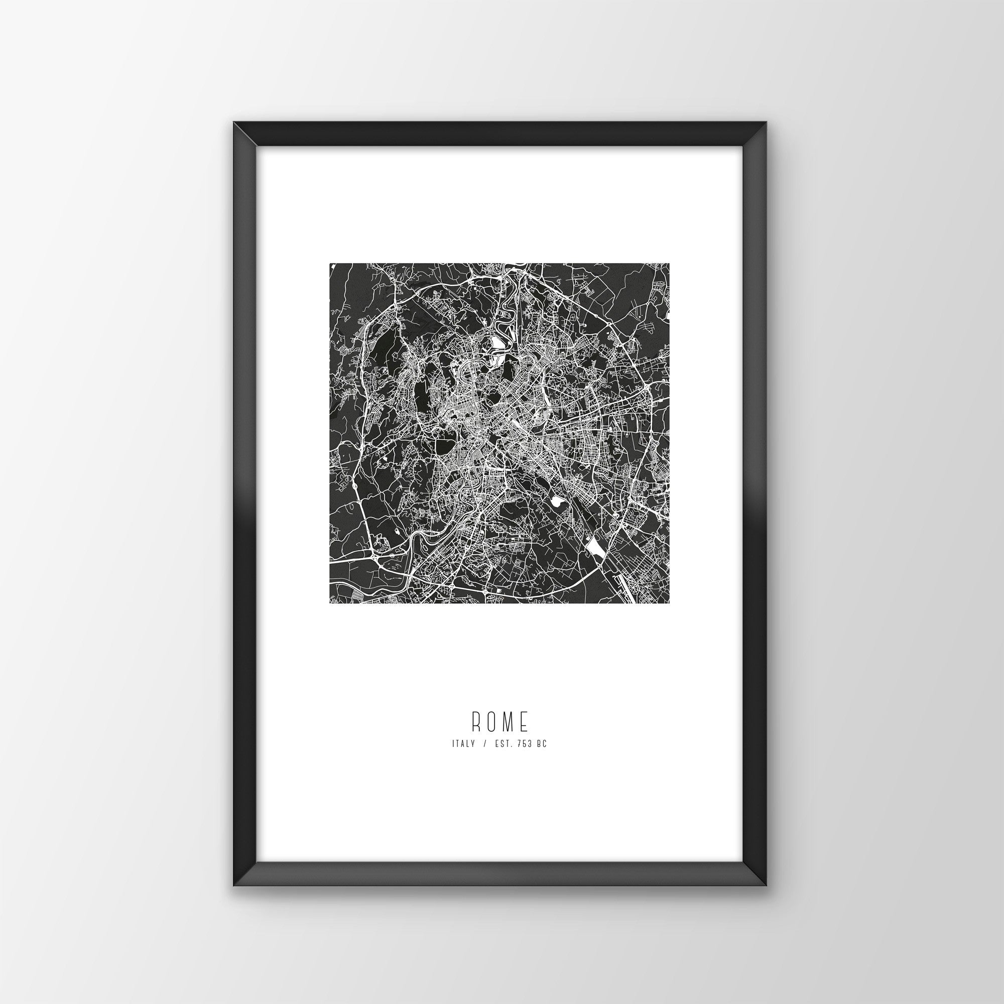 Rome City Map Print