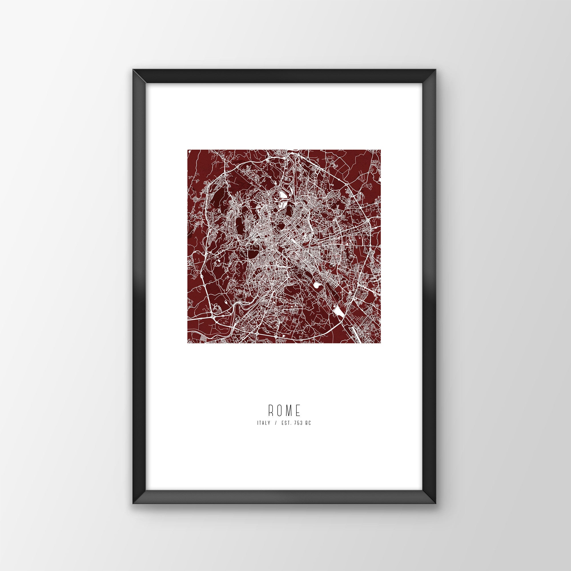 Rome City Map Print