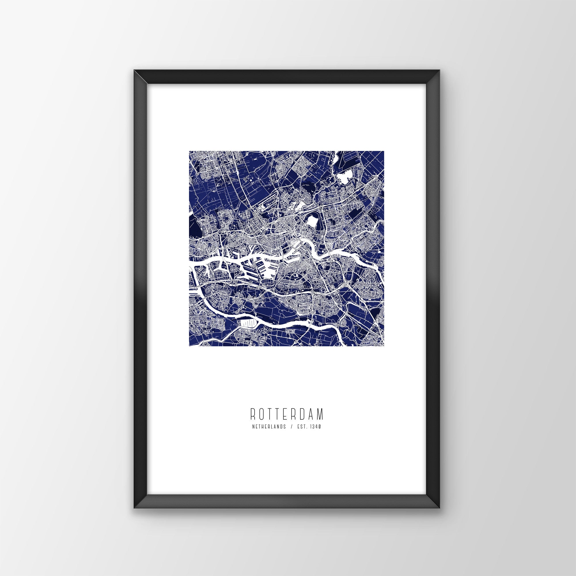 Rotterdam City Map Print