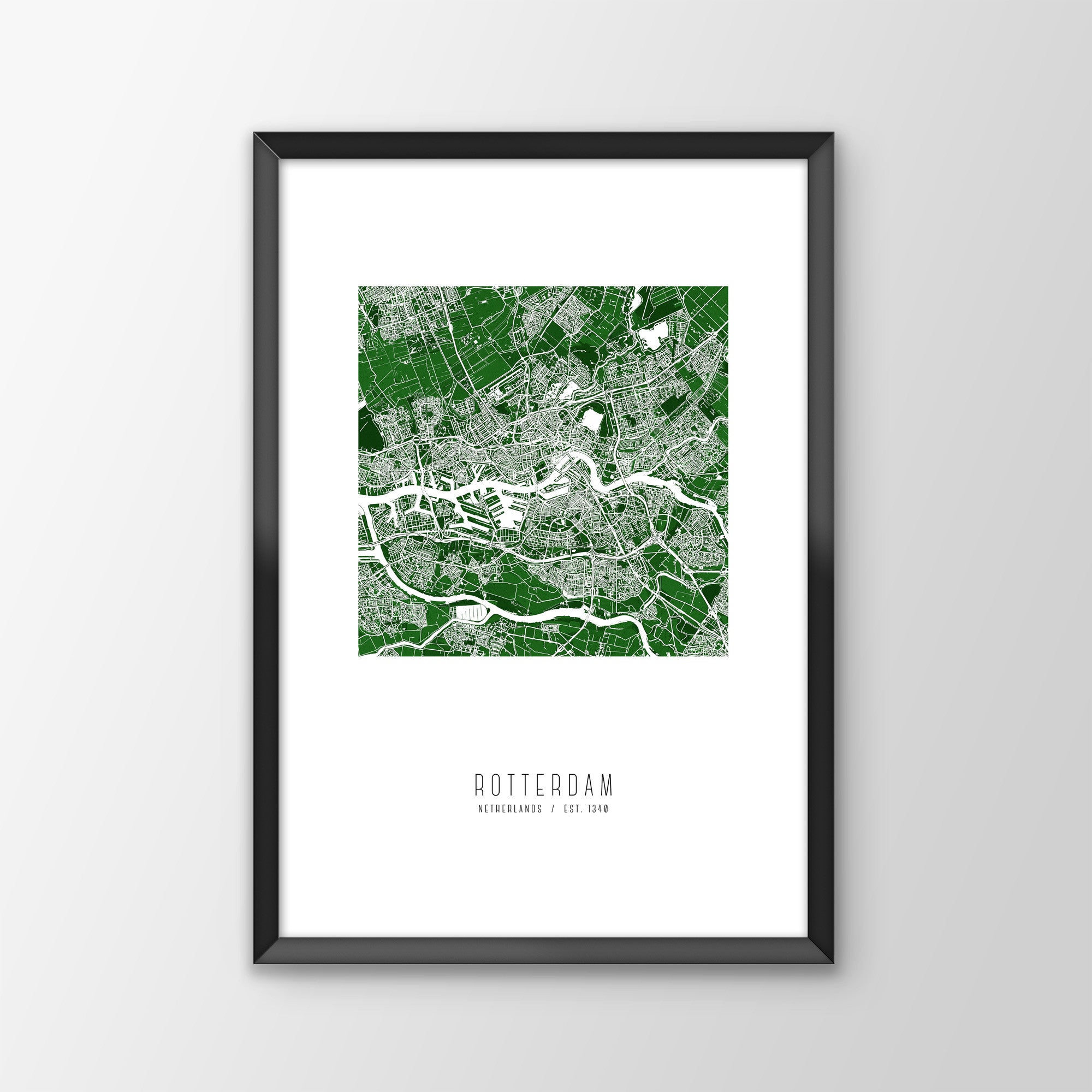 Rotterdam City Map Print