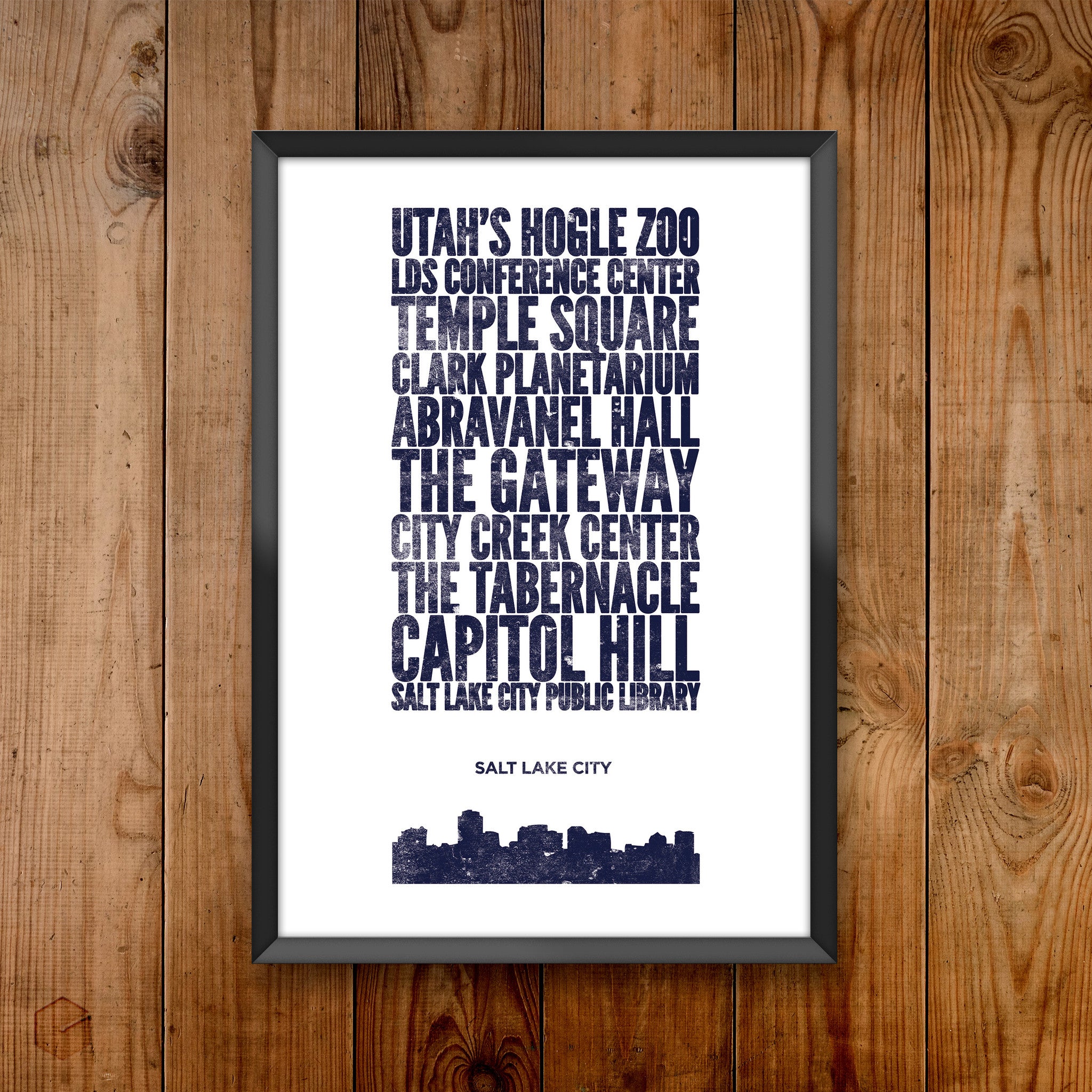 Salt Lake City City Print