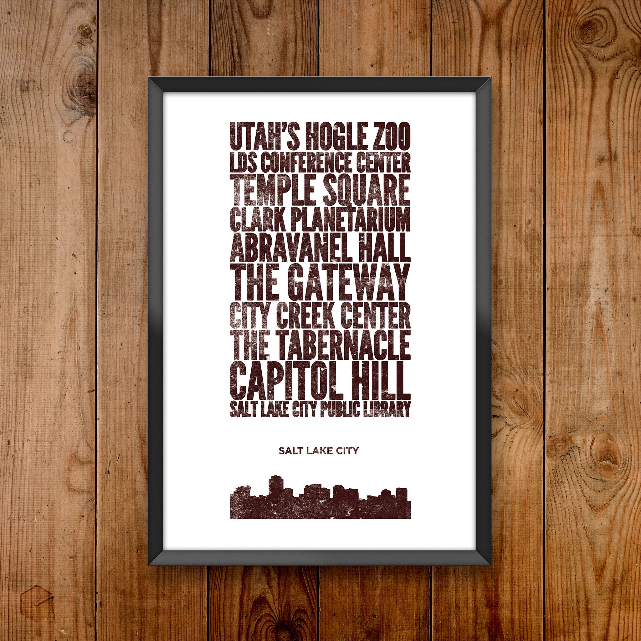 Salt Lake City City Print