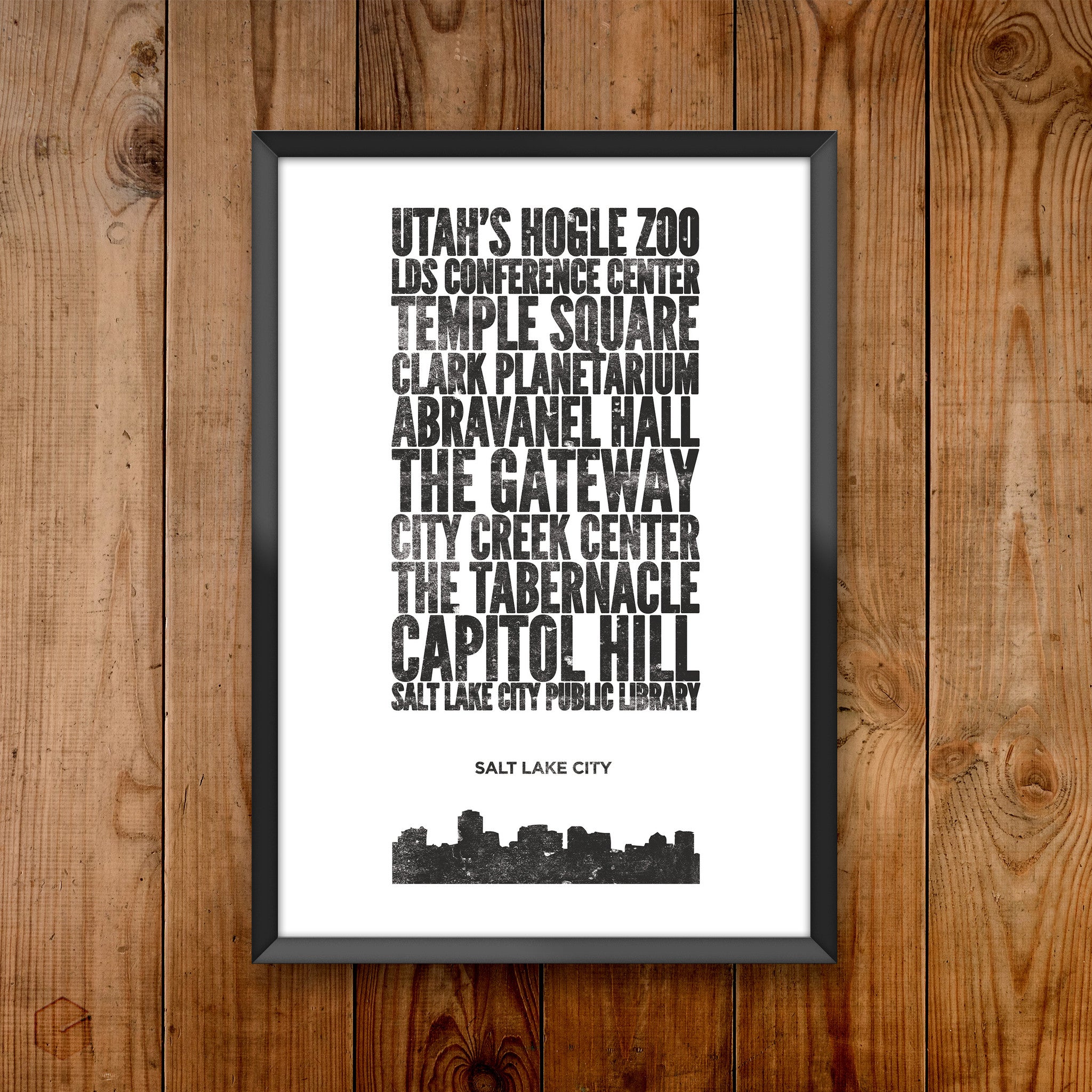 Salt Lake City City Print