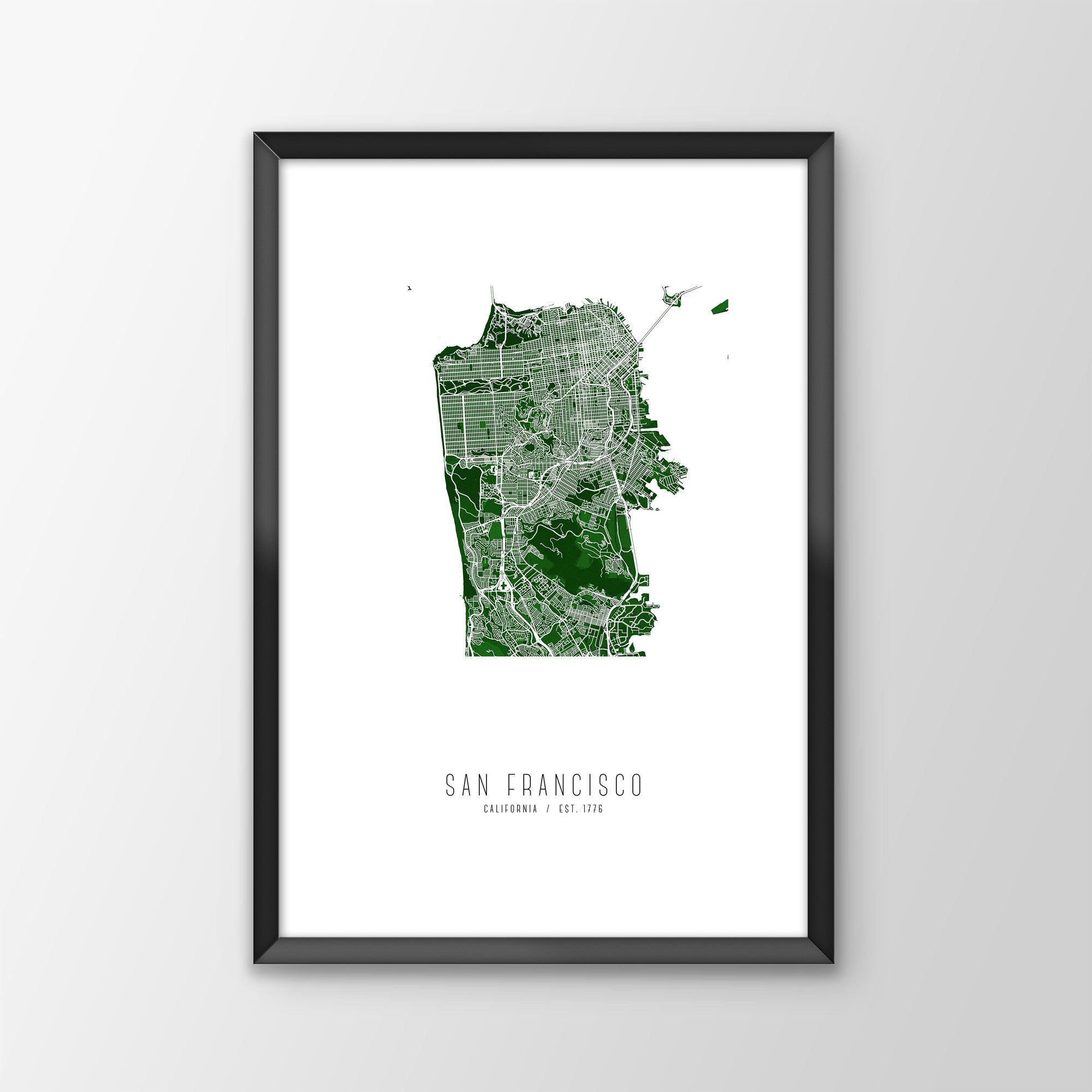 San Francisco City Map Print