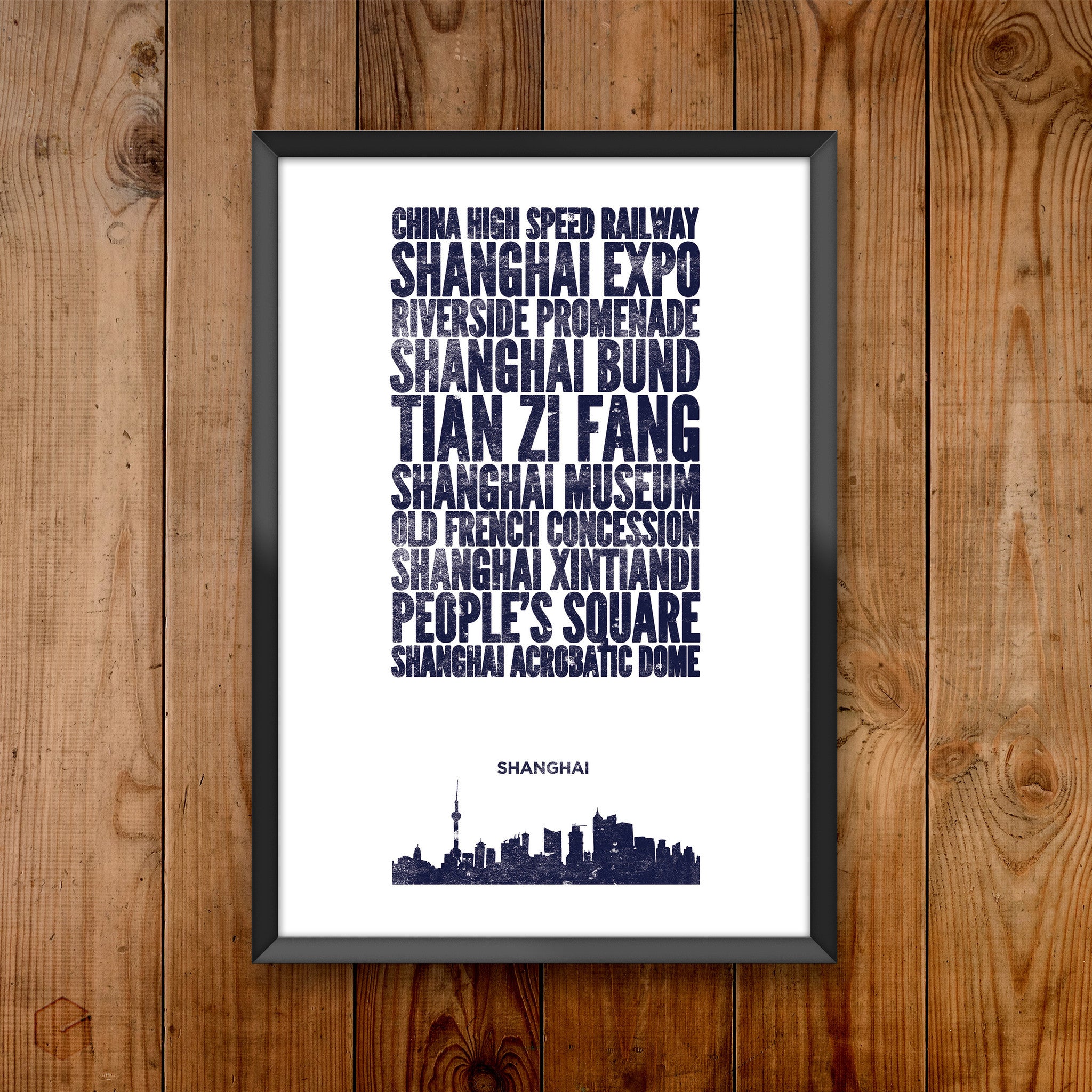 Shanghai City Print