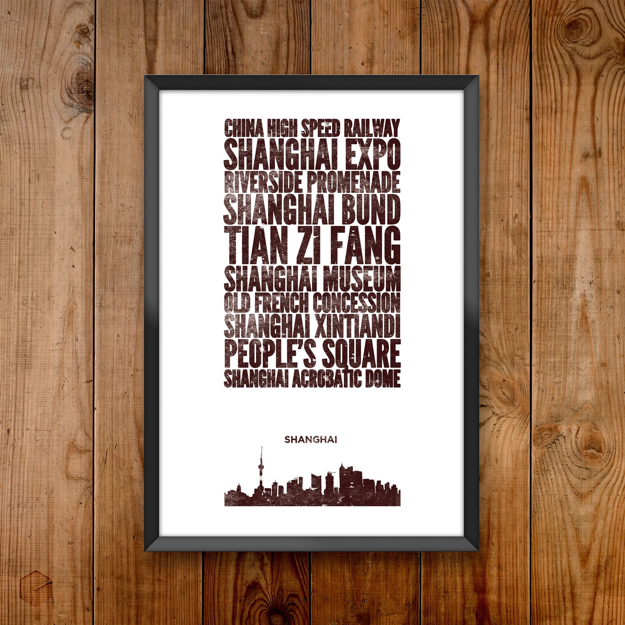 Shanghai City Print