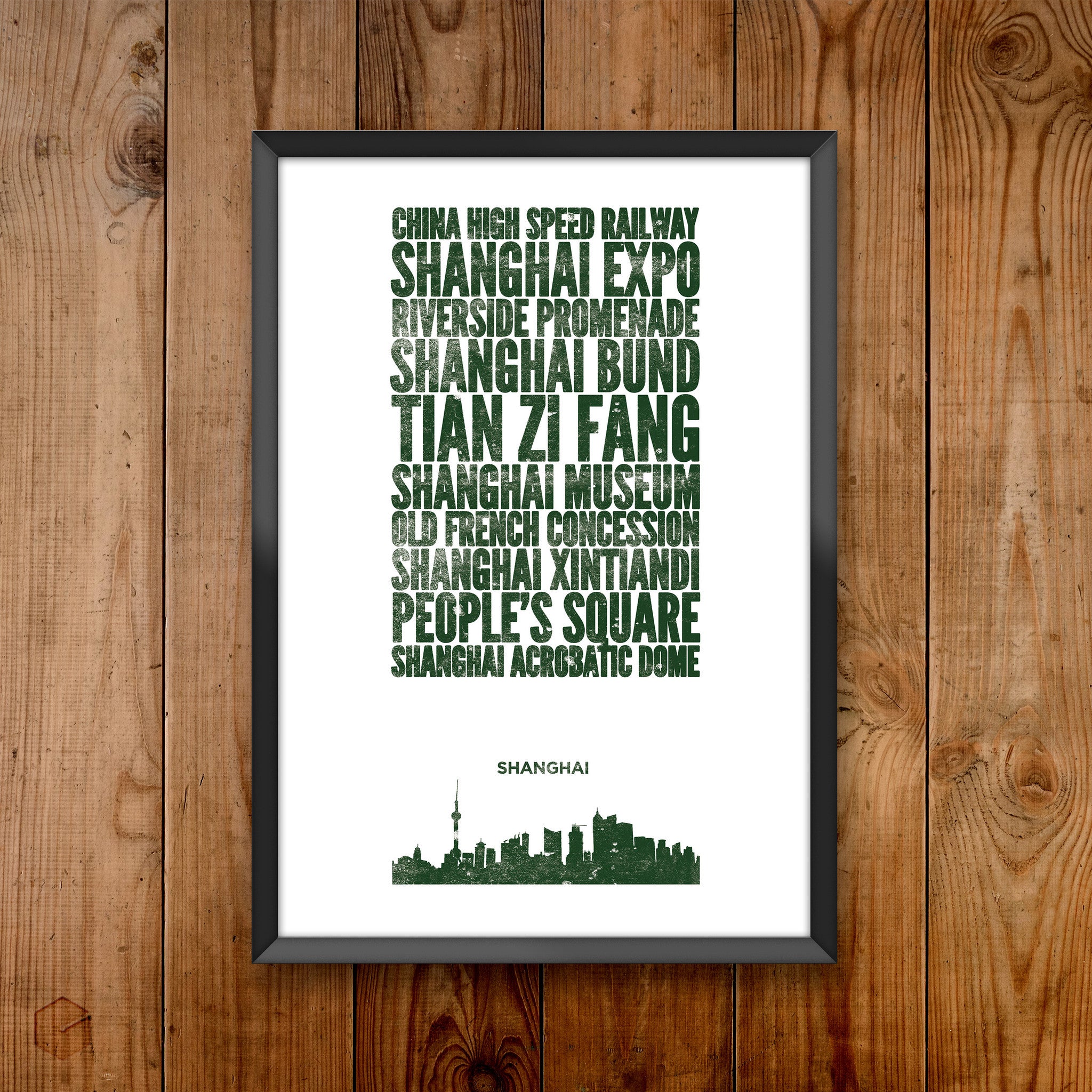 Shanghai City Print