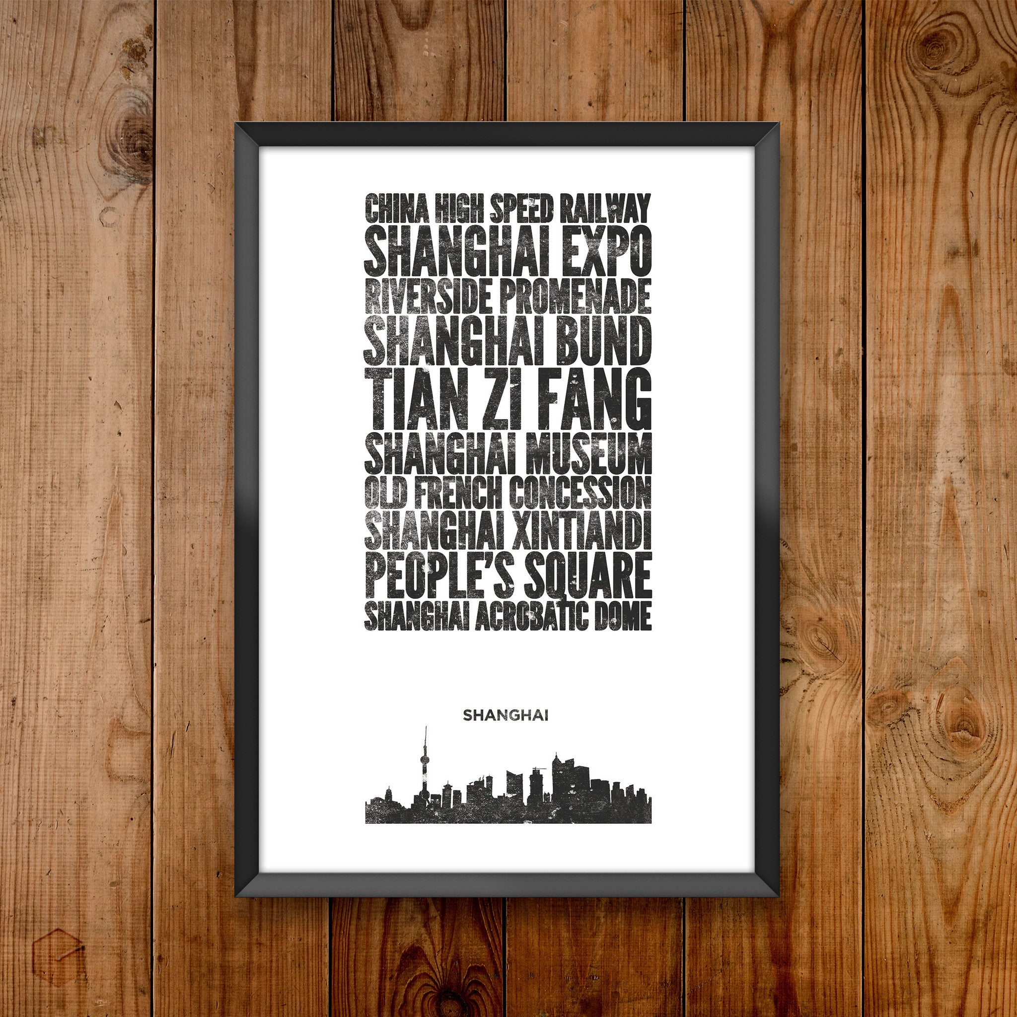 Shanghai City Print