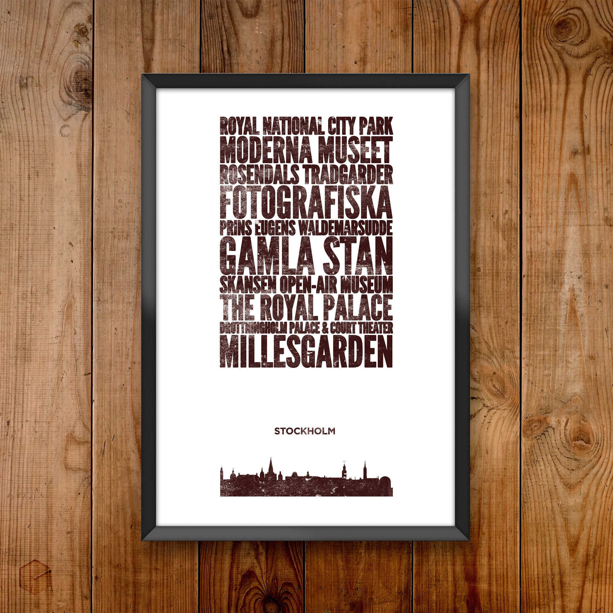 Stockholm City Print