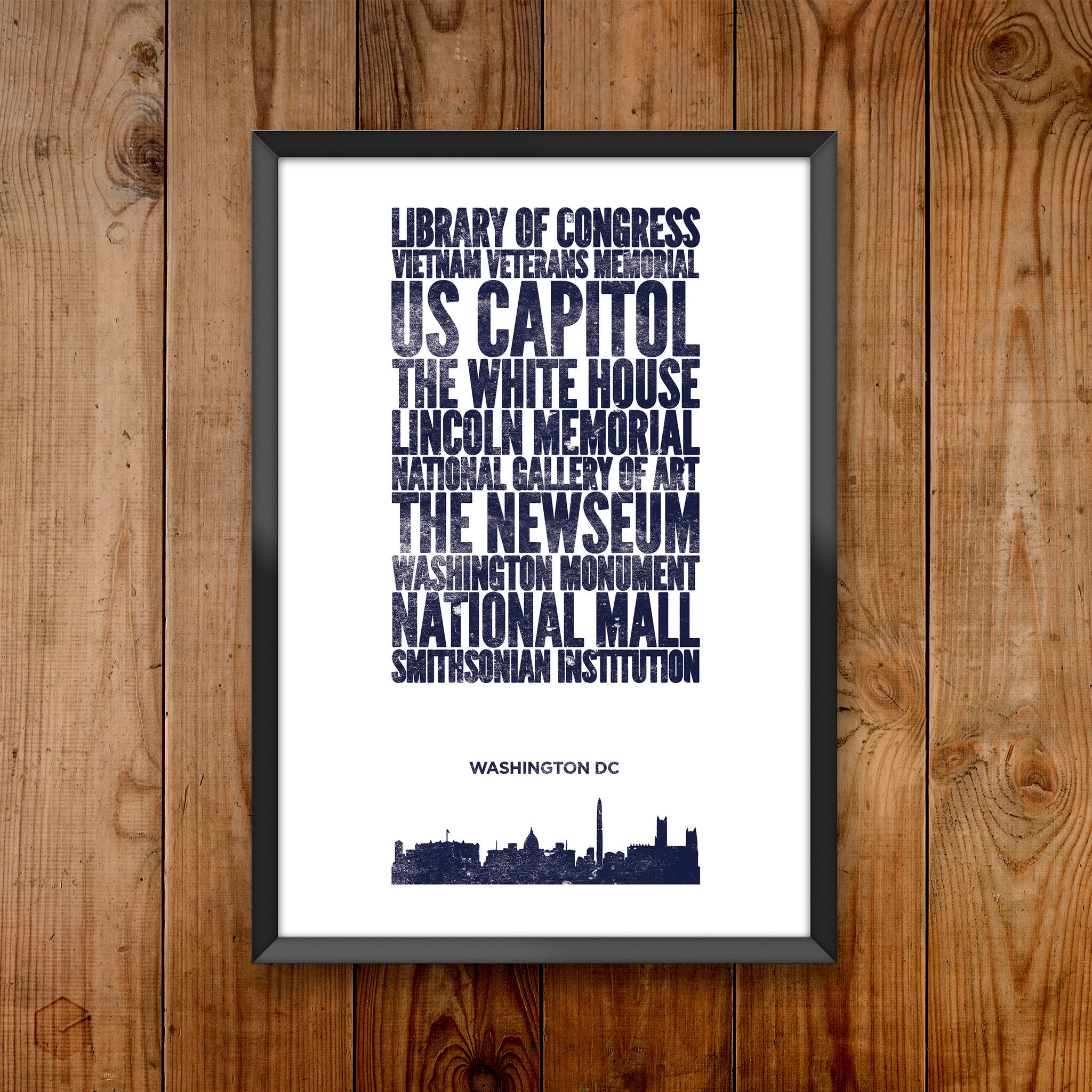 Washington DC City Print
