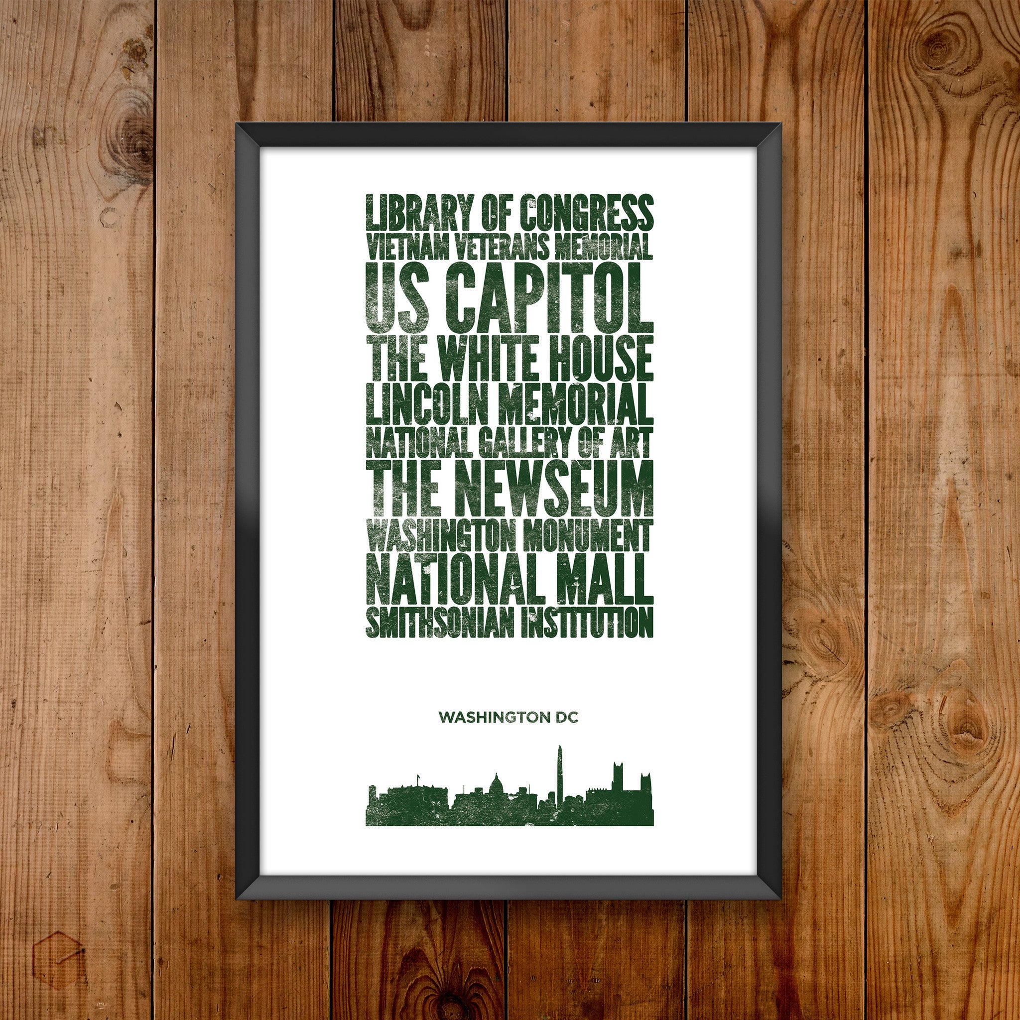 Washington DC City Print