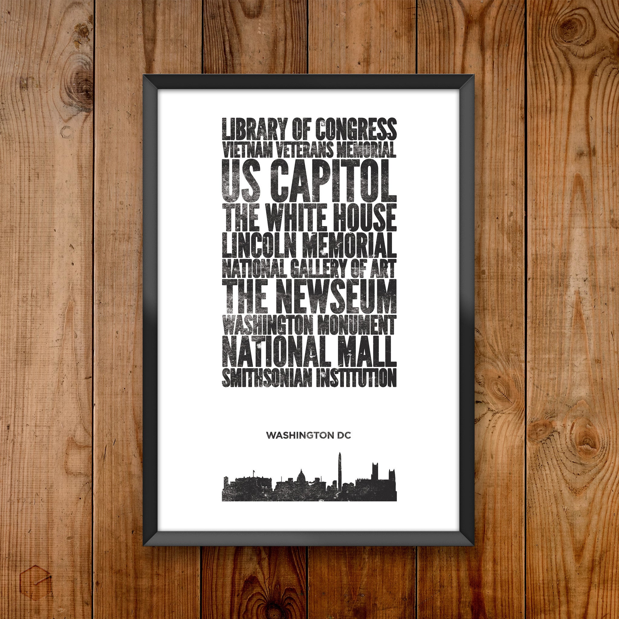 Washington DC City Print