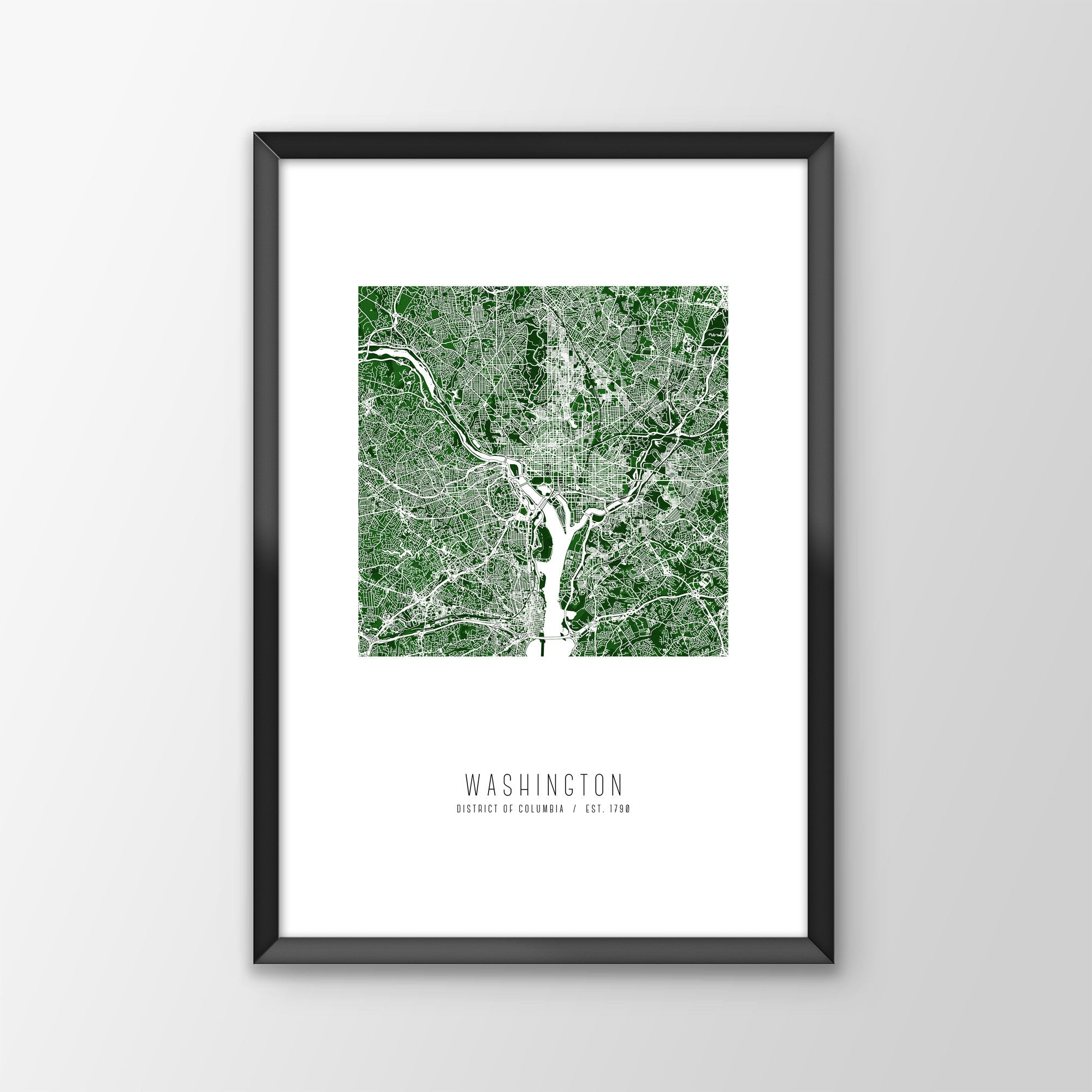 Washington D.C. City Map Print