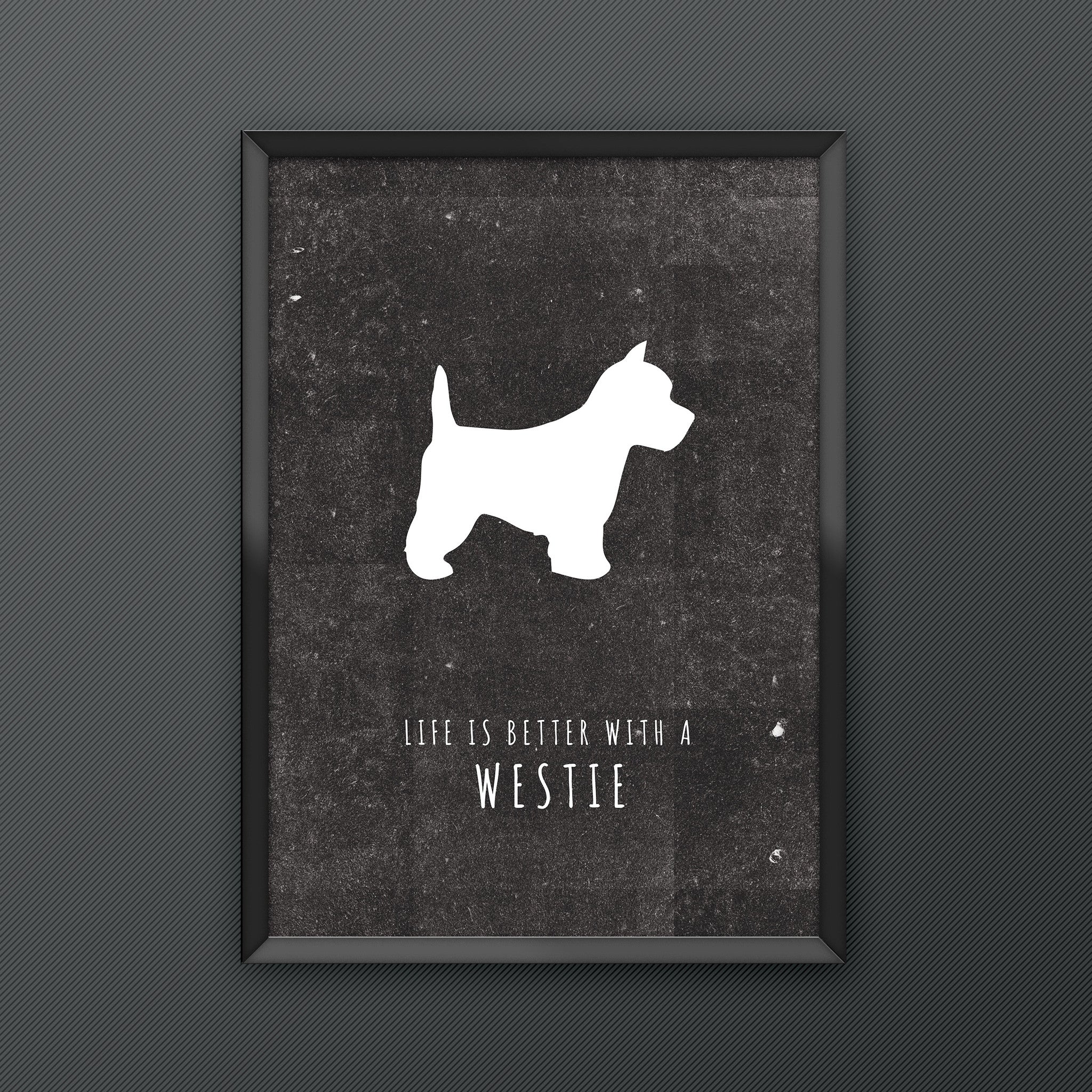 Westie Dog Print
