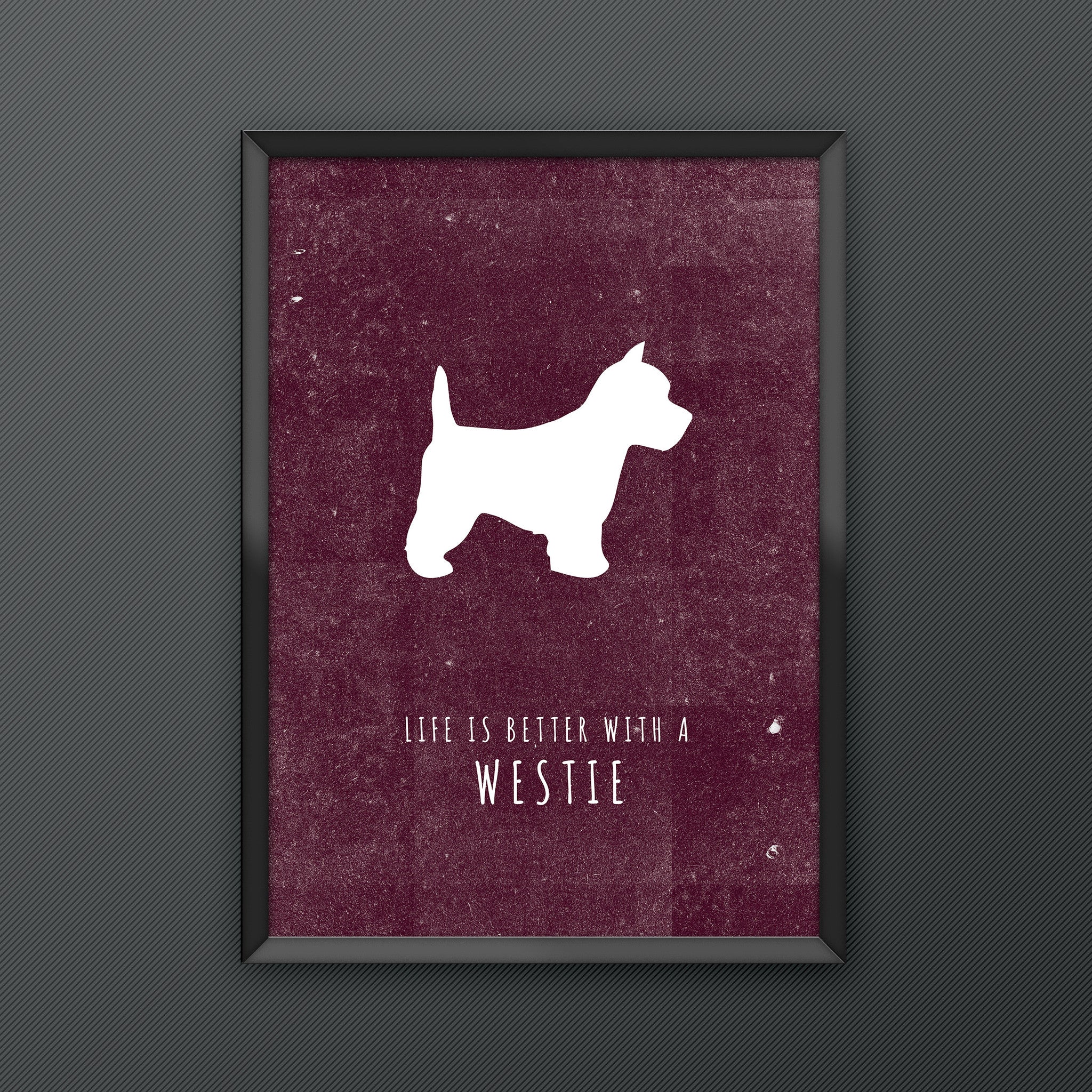 Westie Dog Print