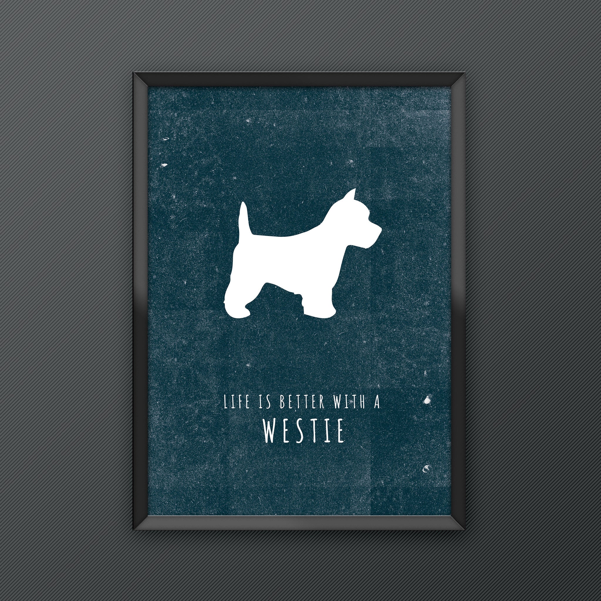 Westie Dog Print