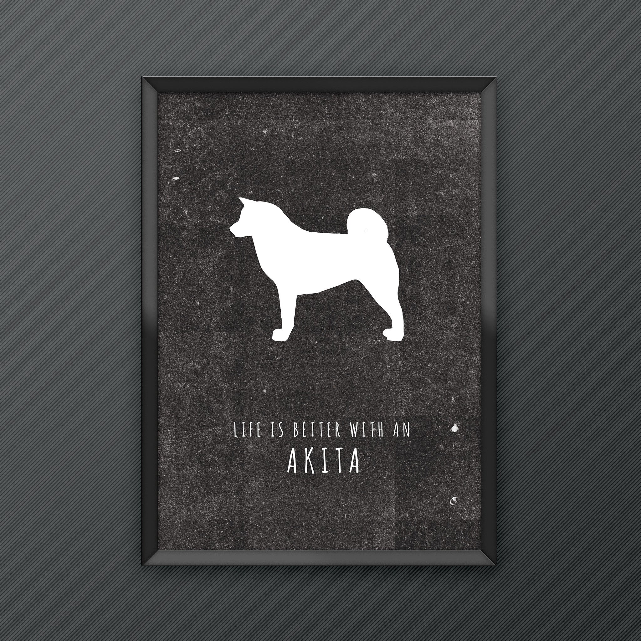 Akita Dog Print
